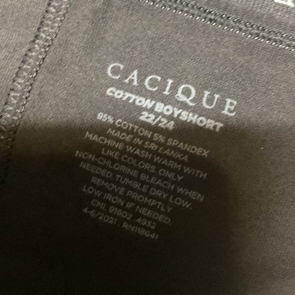Other NWT Cacique Cotton Boyshorts Lot of 2 Panty Women 22/24 Size ONE SIZE - 4 Thumbnail