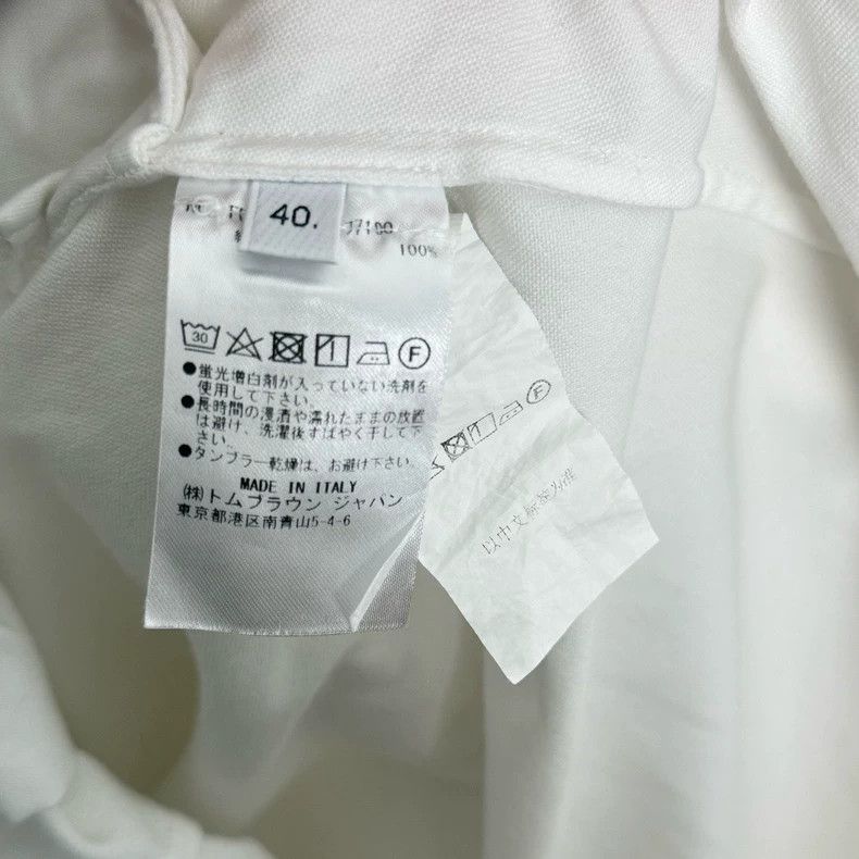 Thom Browne Thom Browne size40 White striped Oxford long-sleeved shirt Size S / US 4 / IT 40 - 4 Thumbnail
