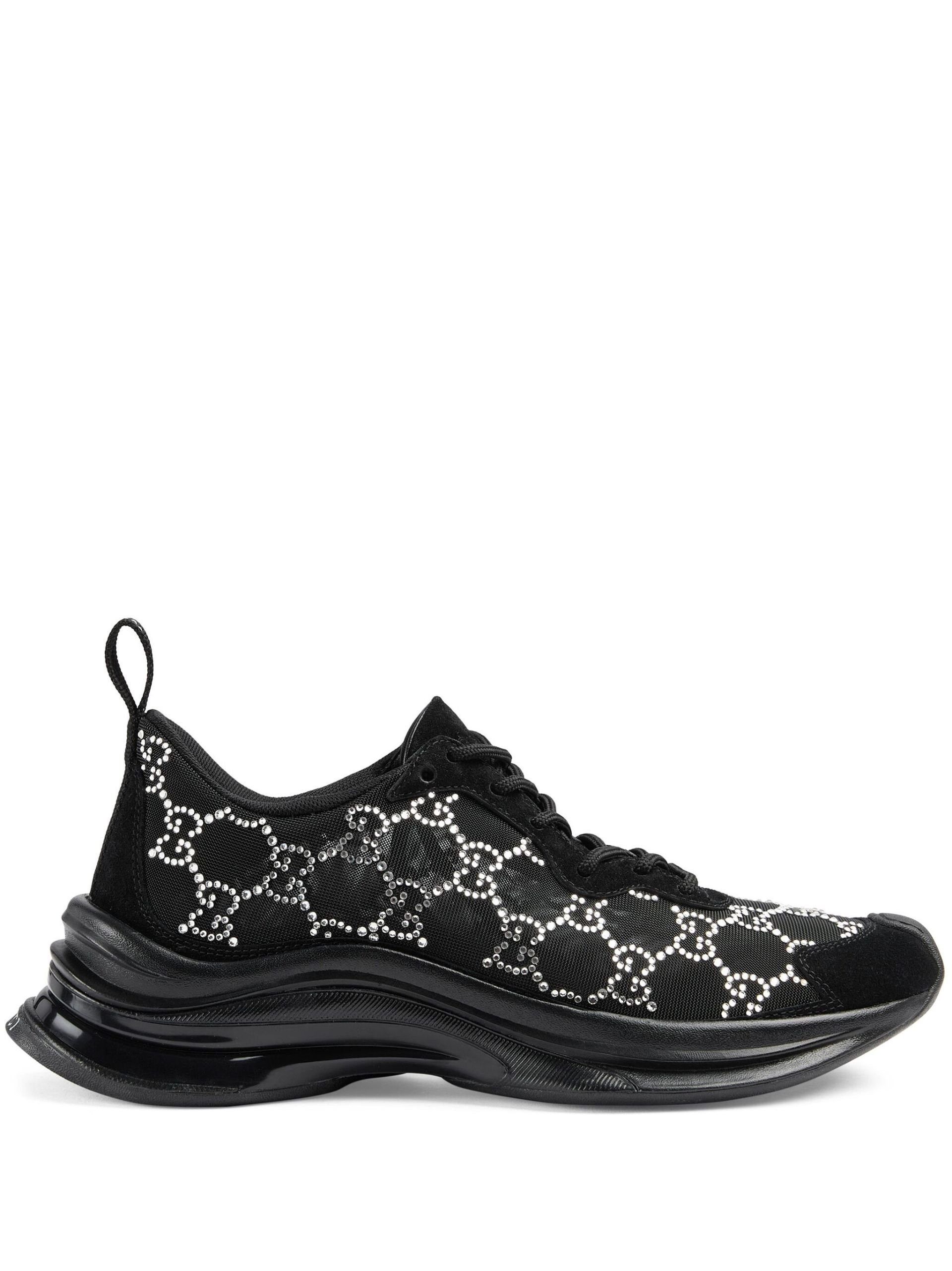 Gucci GG Mesh Sneakers with crystals Size US 7 / IT 37 - 1 Thumbnail
