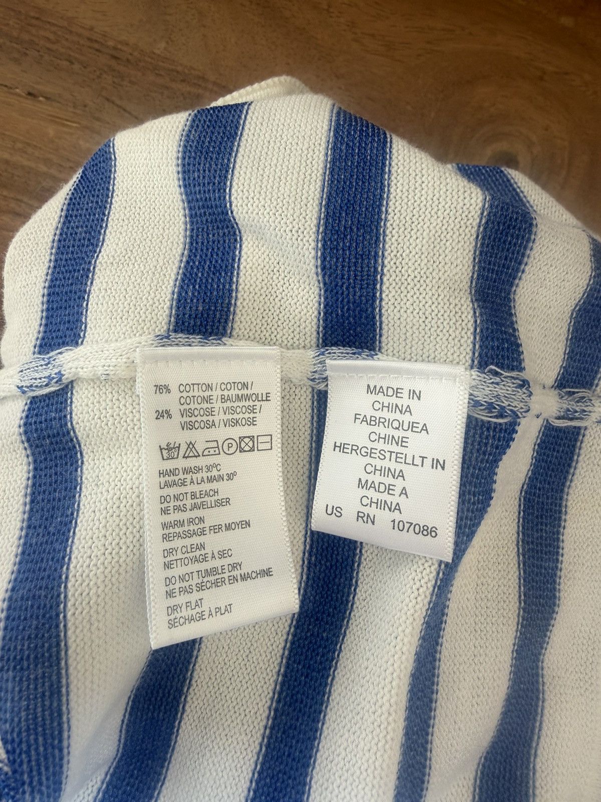 Paul Smith Paul Smith Jeans blue and white striped cardigan Size US M / EU 48-50 / 2 - 7 Thumbnail