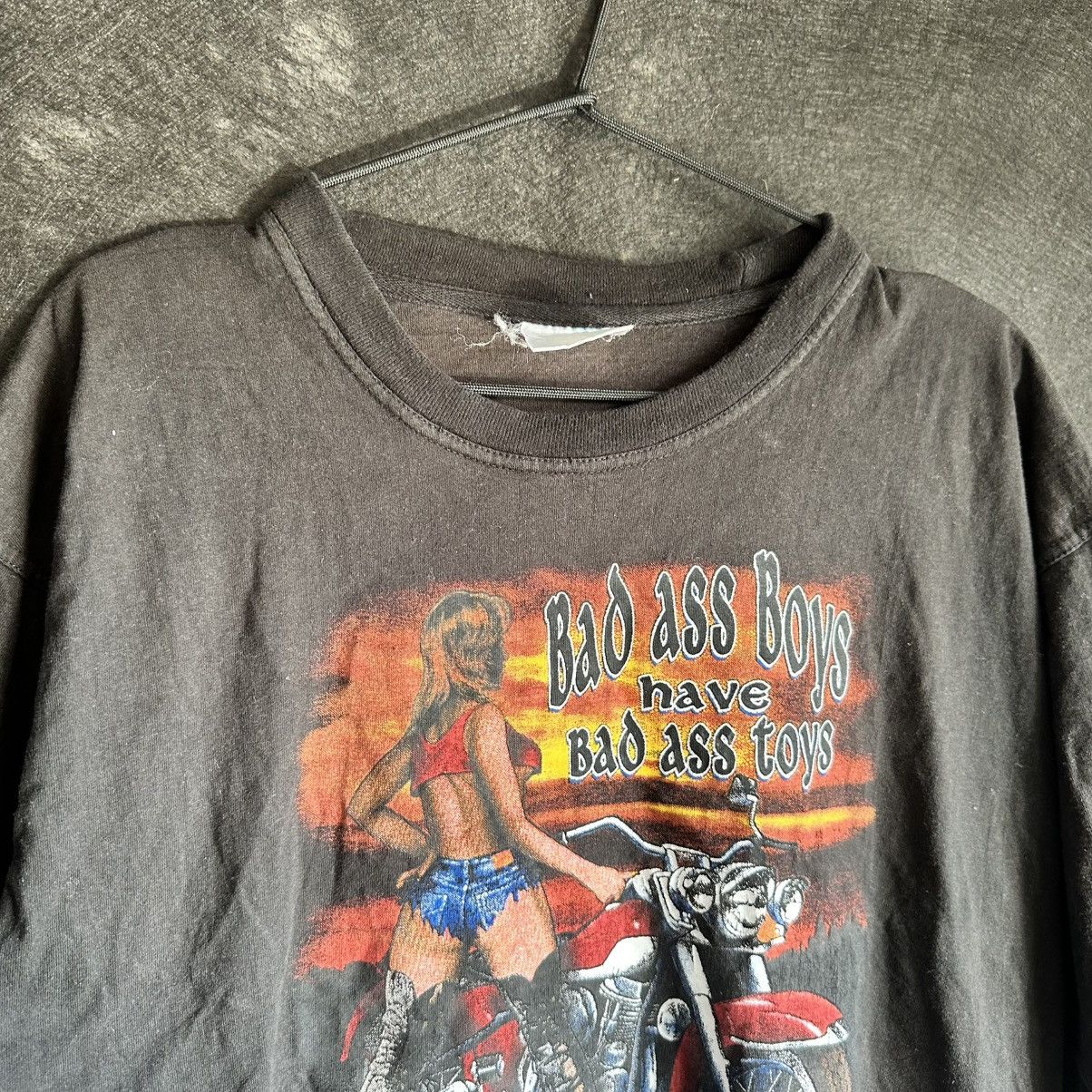 The Unbranded Brand RARE* Vintage Bad Ass Boys Have Bad Ass Toys USA Biker Shirt Size US XL / EU 56 / 4 - 3 Thumbnail