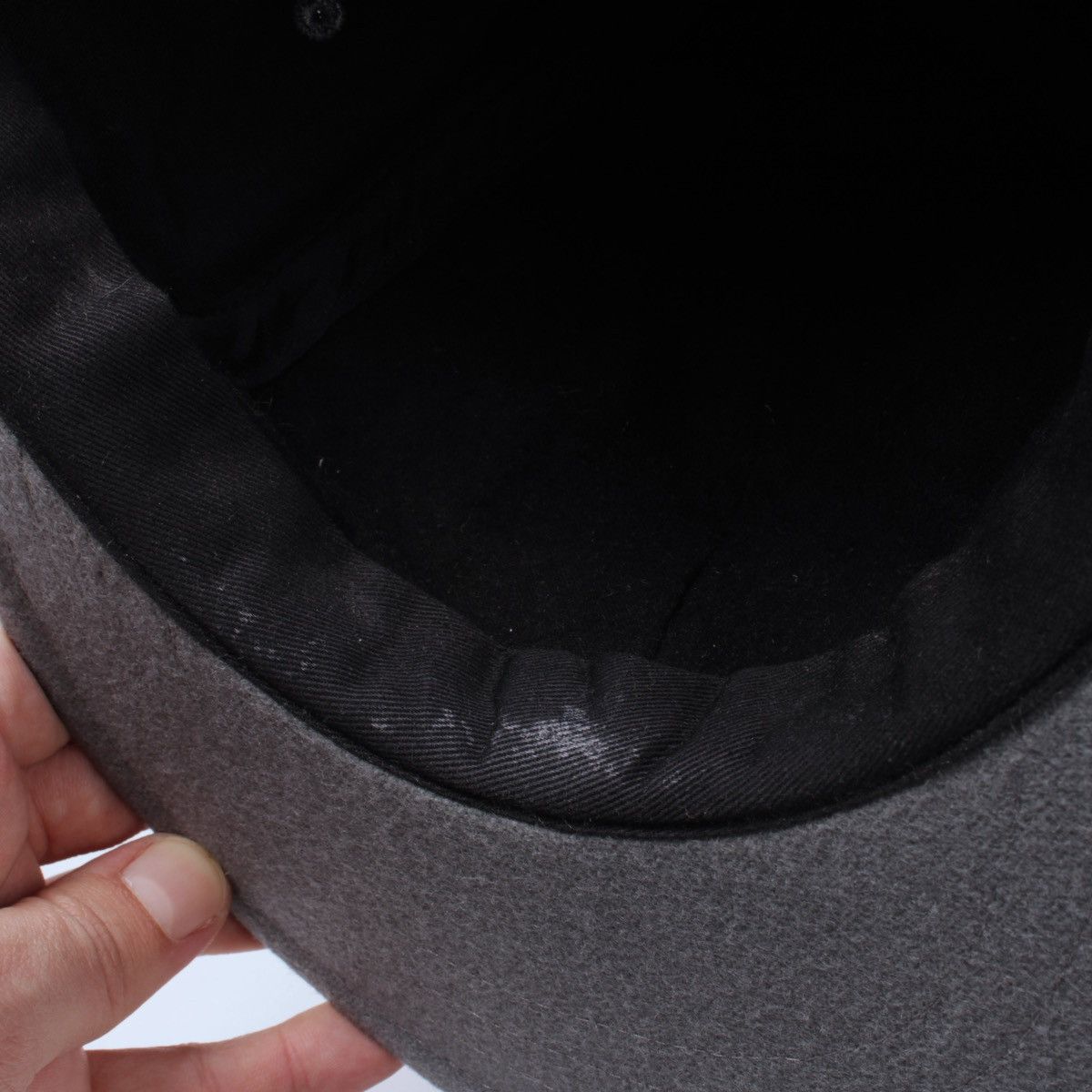 Champion × Vintage CHAMPION Big Logo Wool Blend Gray Cap Snapback Size ONE SIZE - 13 Thumbnail