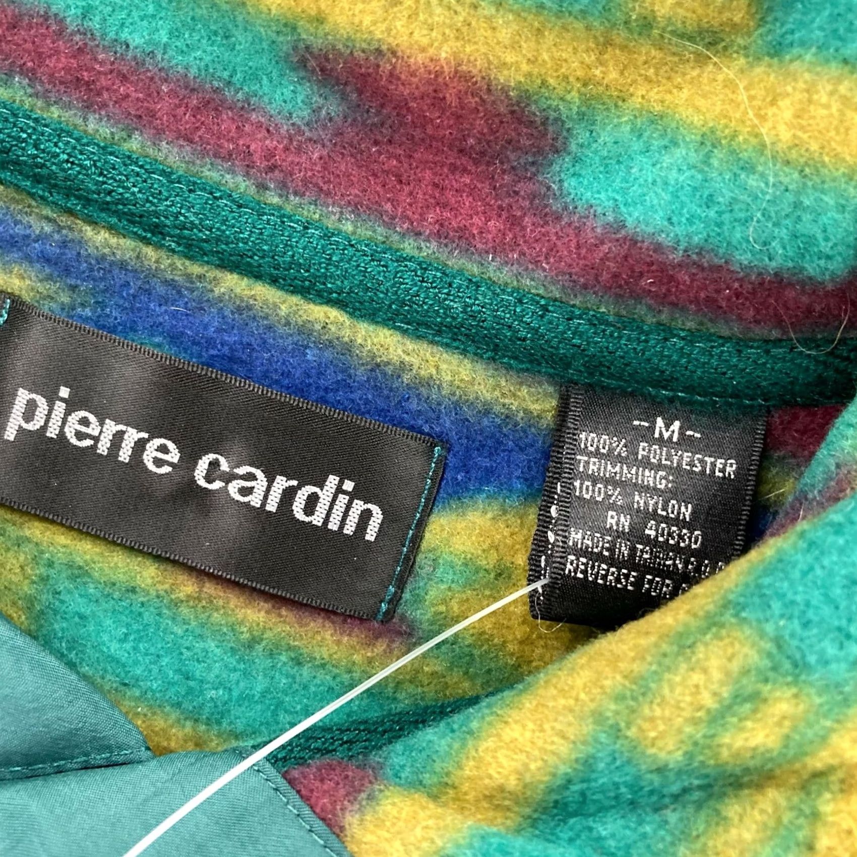 Pierre Cardin VINTAGE Pierre Cardin 1/4 Button Fleece Pullover Shirt Men MEDIUM Green Blue Yellow Aztec Southwest Pattern Size US M / EU 48-50 / 2 - 4 Thumbnail