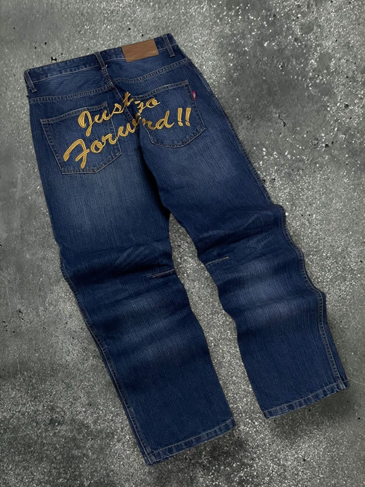 Japanese Brand Vintage Japan Rare IllGarment Just Go Forward Daicock Denim Size US 31 - 2 Thumbnail