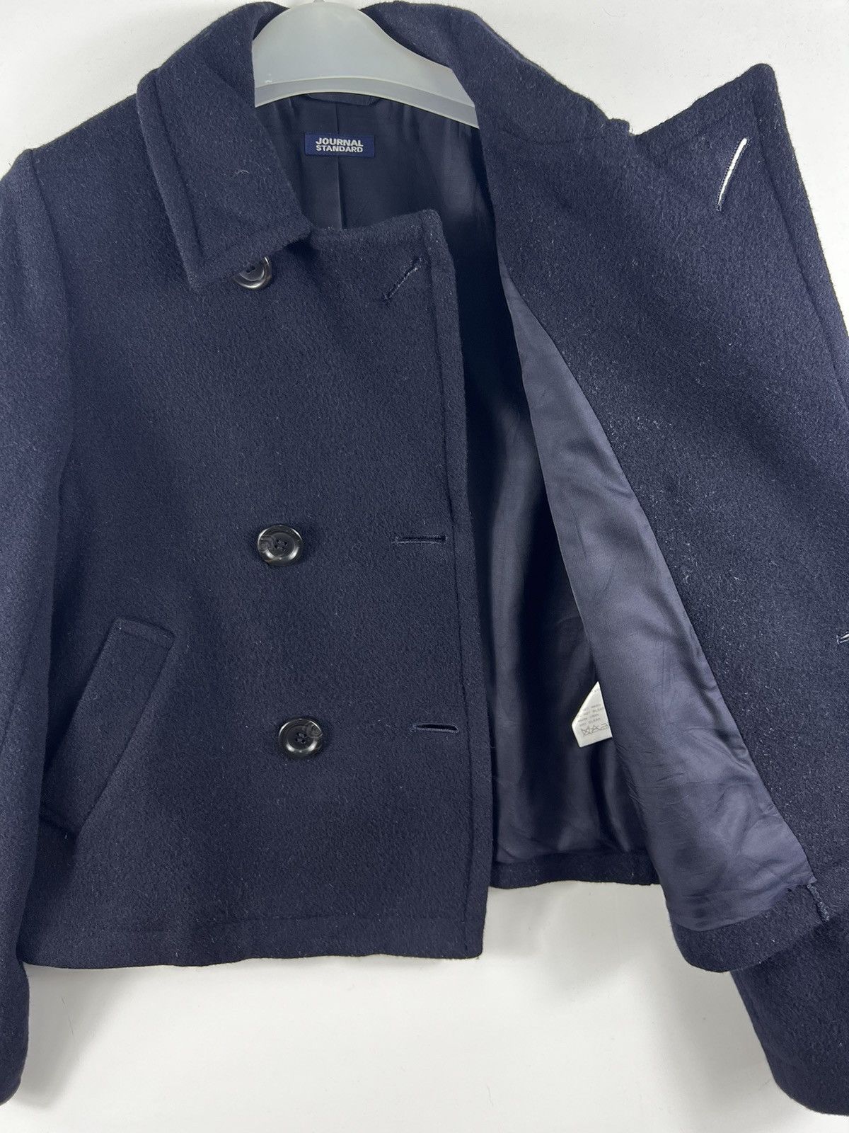 Japanese Brand 🔥 JOURNAL STANDARD WIDE PEACOAT CROPED WOMENSWEAR Size S / US 4 / IT 40 - 6 Thumbnail