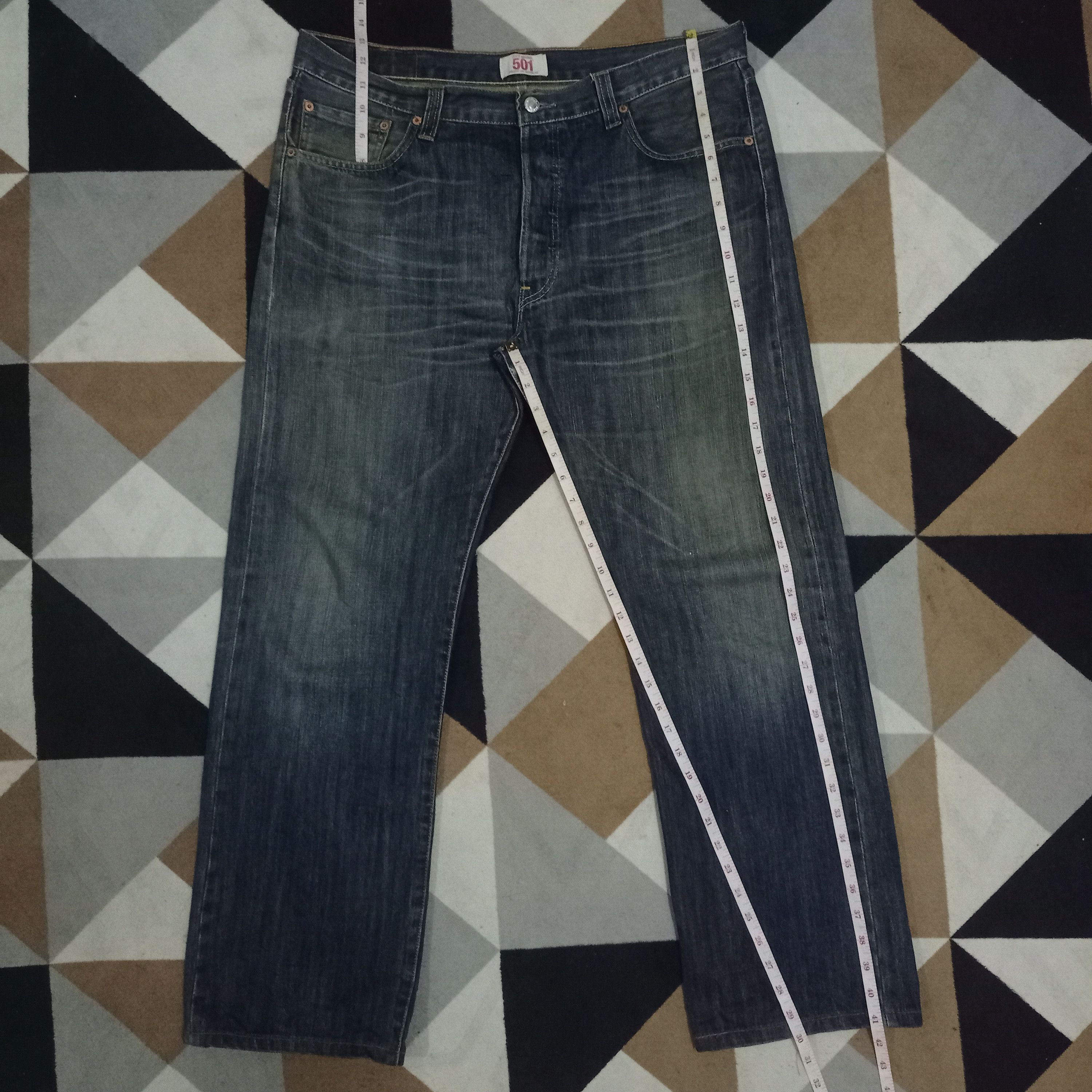 Levi's × Levi's Vintage Clothing Vintage Levis 501 Mud Wash Baggy Style Jeans 37x30 Size US 37 - 10 Thumbnail