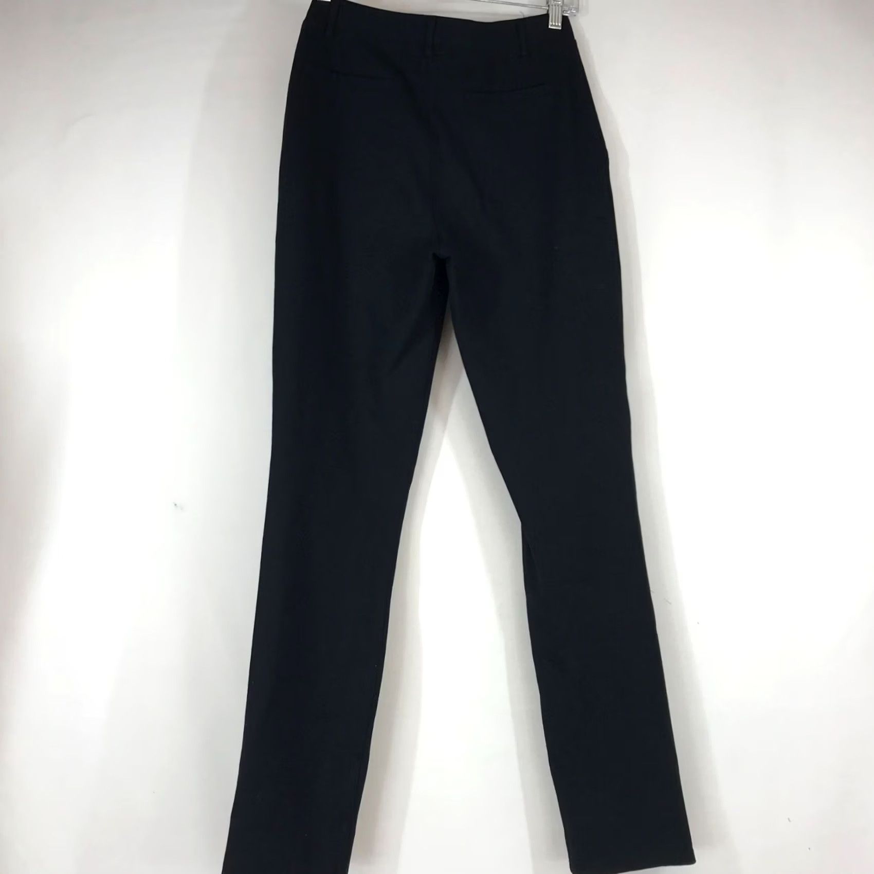 Quince QUINCE - WOMEN'S TALL PANTS - BLACK RAYON BLEND STRETCH ELASTIC WAIST Size 32" / US 10 / IT 46 - 3 Thumbnail