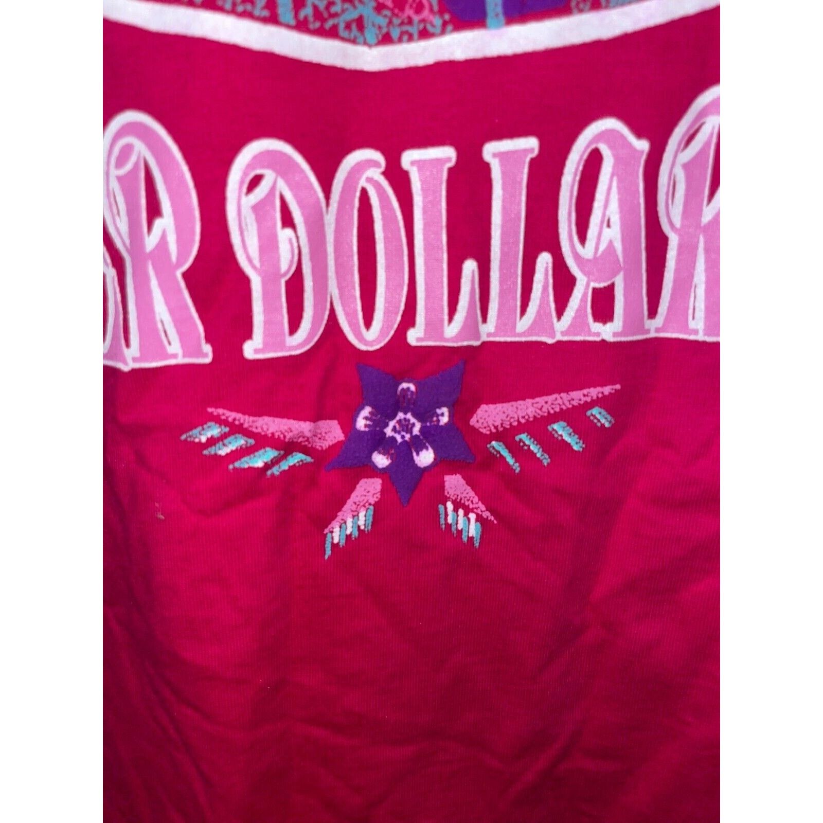 Jerzees Vintage Silver Dollar City Shirt Flower Pink 90s Tee VTG M Size US M / EU 48-50 / 2 - 5 Thumbnail
