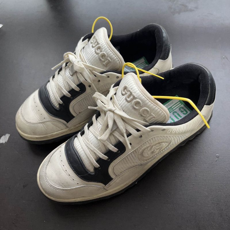 Gucci Gucci MAC80 Leather Low-Top Fashion Sneakers 0079 Size US 9 / EU 42 - 1 Thumbnail