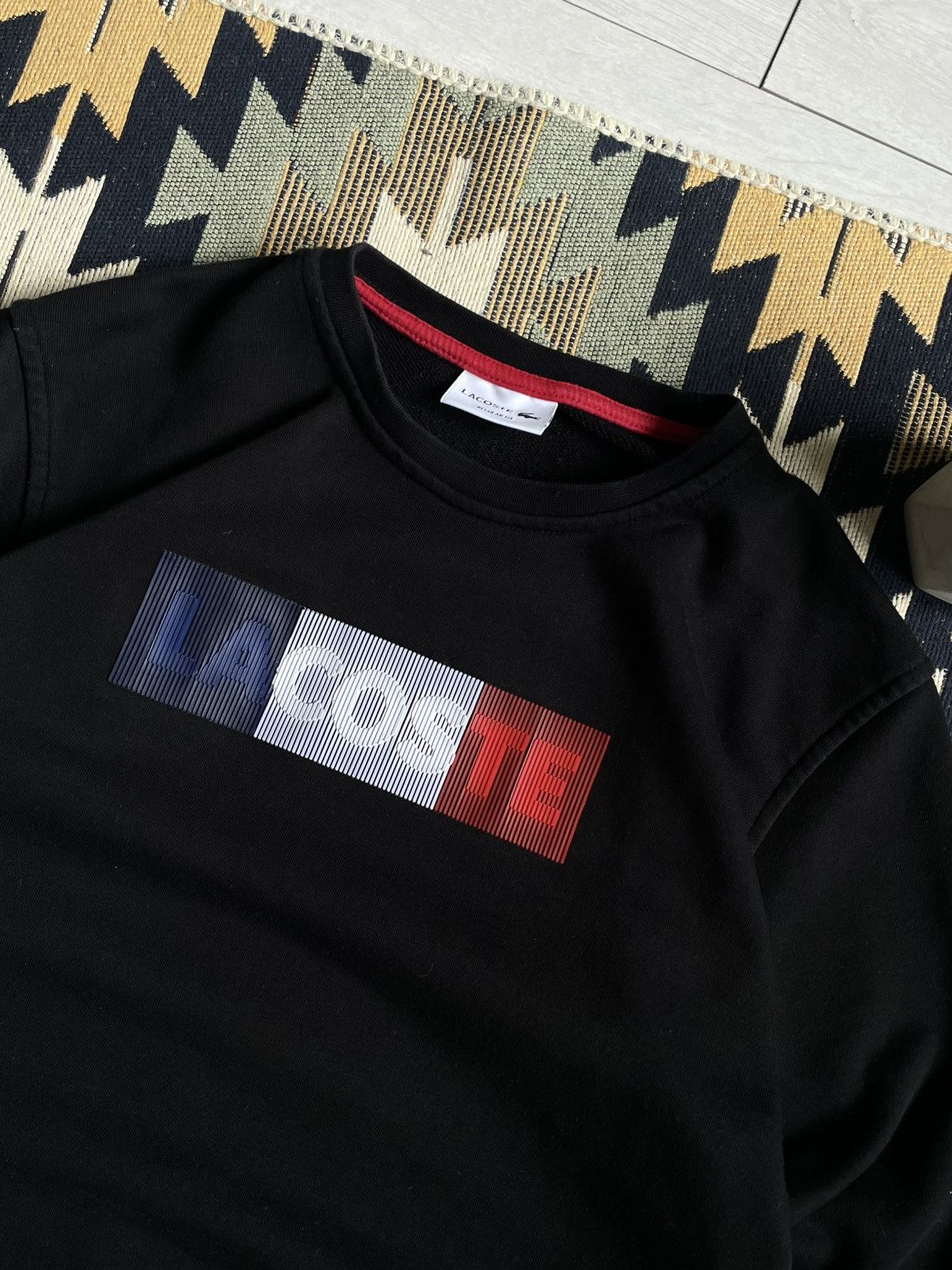 Lacoste × Vintage Vintage Lacoste France Flag Logo Sweatshirt Size US S / EU 44-46 / 1 - 5 Thumbnail