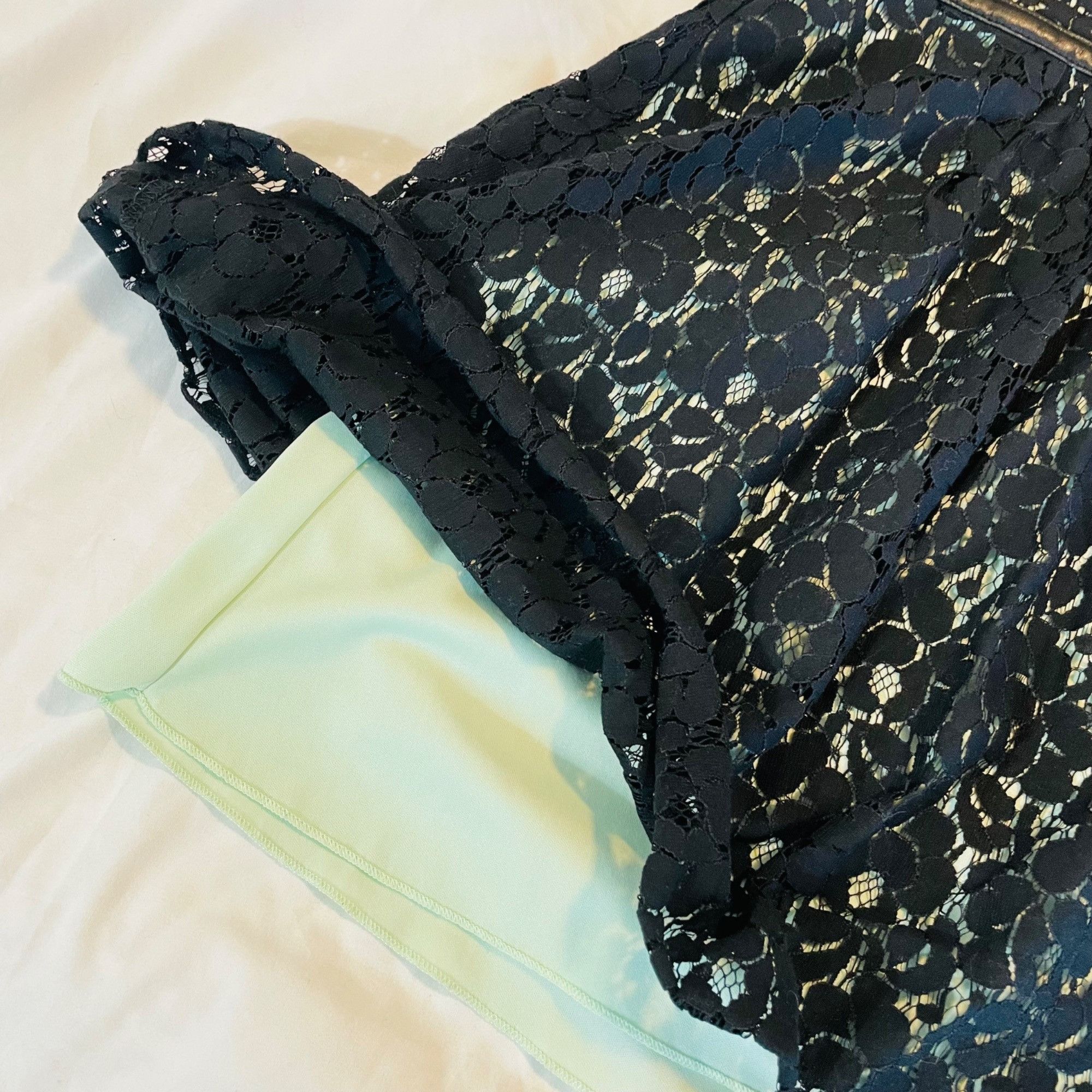 Other Black Lace Size 7 Sleeveless Dress Fit Flare Back Keyhole Gr Size M / US 6-8 / IT 42-44 - 3 Thumbnail