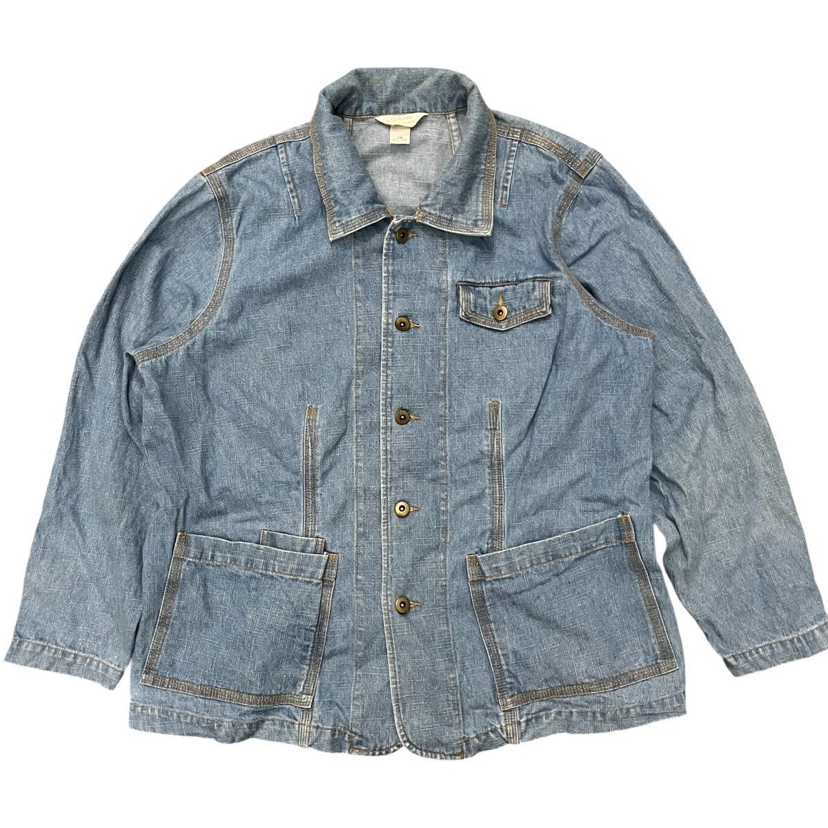 💥CJ Banks Reworked Avant Garde Designer Denim Carpenter