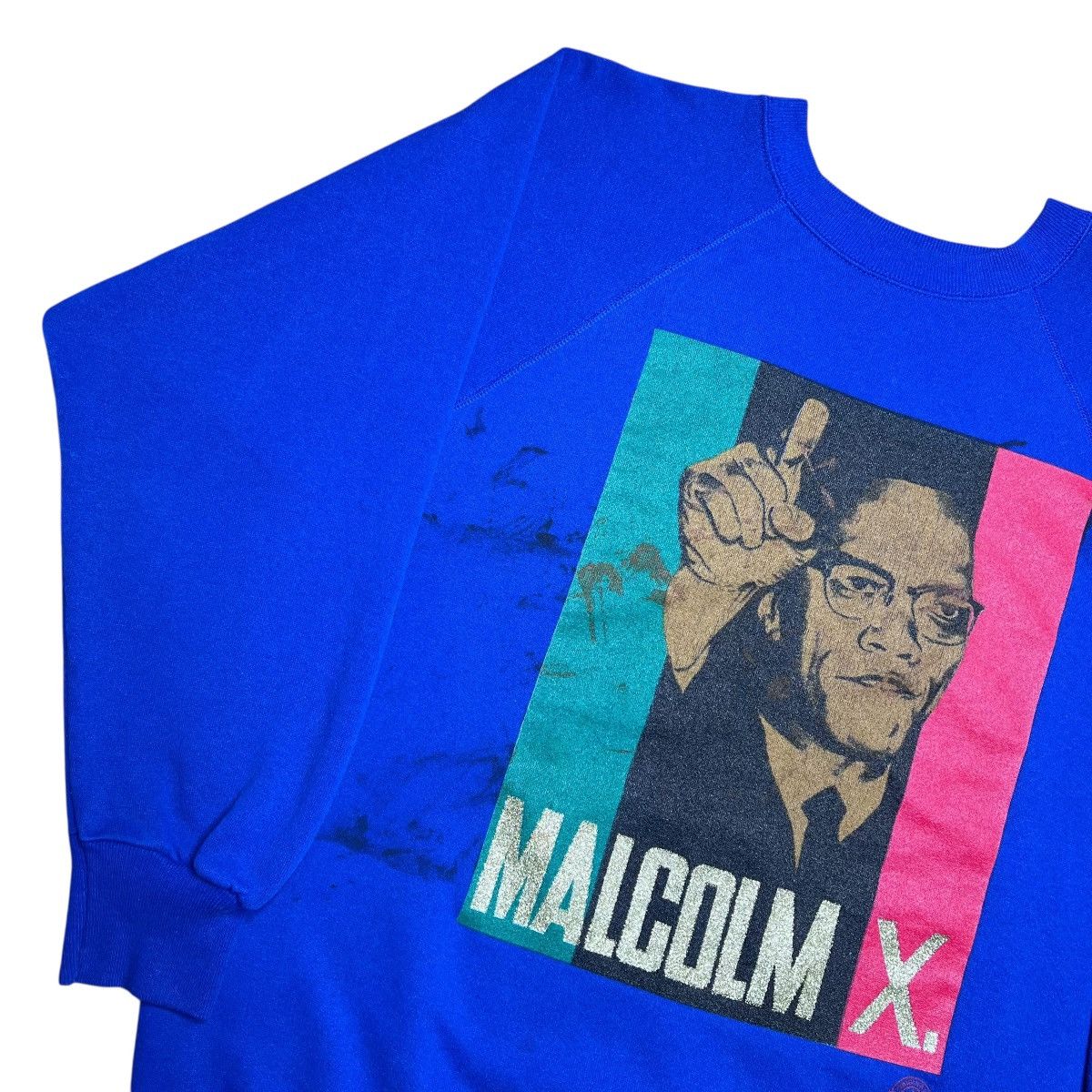 Rap Tees Malcolm X By Any Means Necessary Black Activist Sweatshirt Size US XXL / EU 58 / 5 - 14 Thumbnail