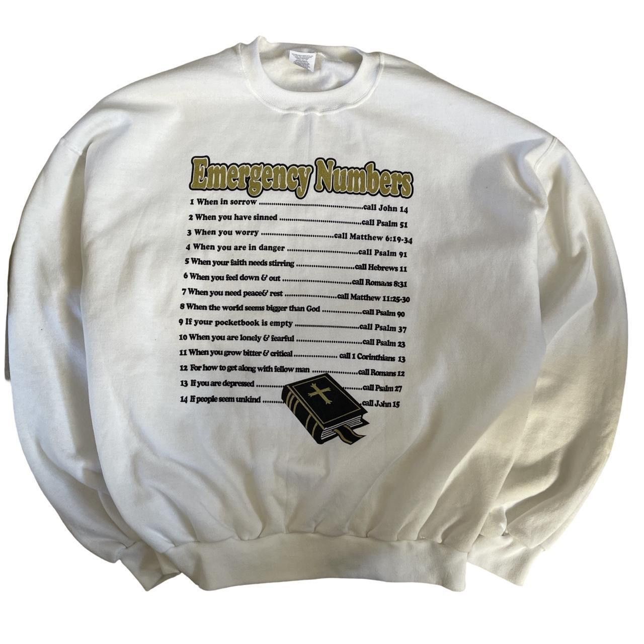Vintage Vintage Jesus religious crewneck sweatshirt Size US L / EU 52-54 / 3 - 1 Thumbnail