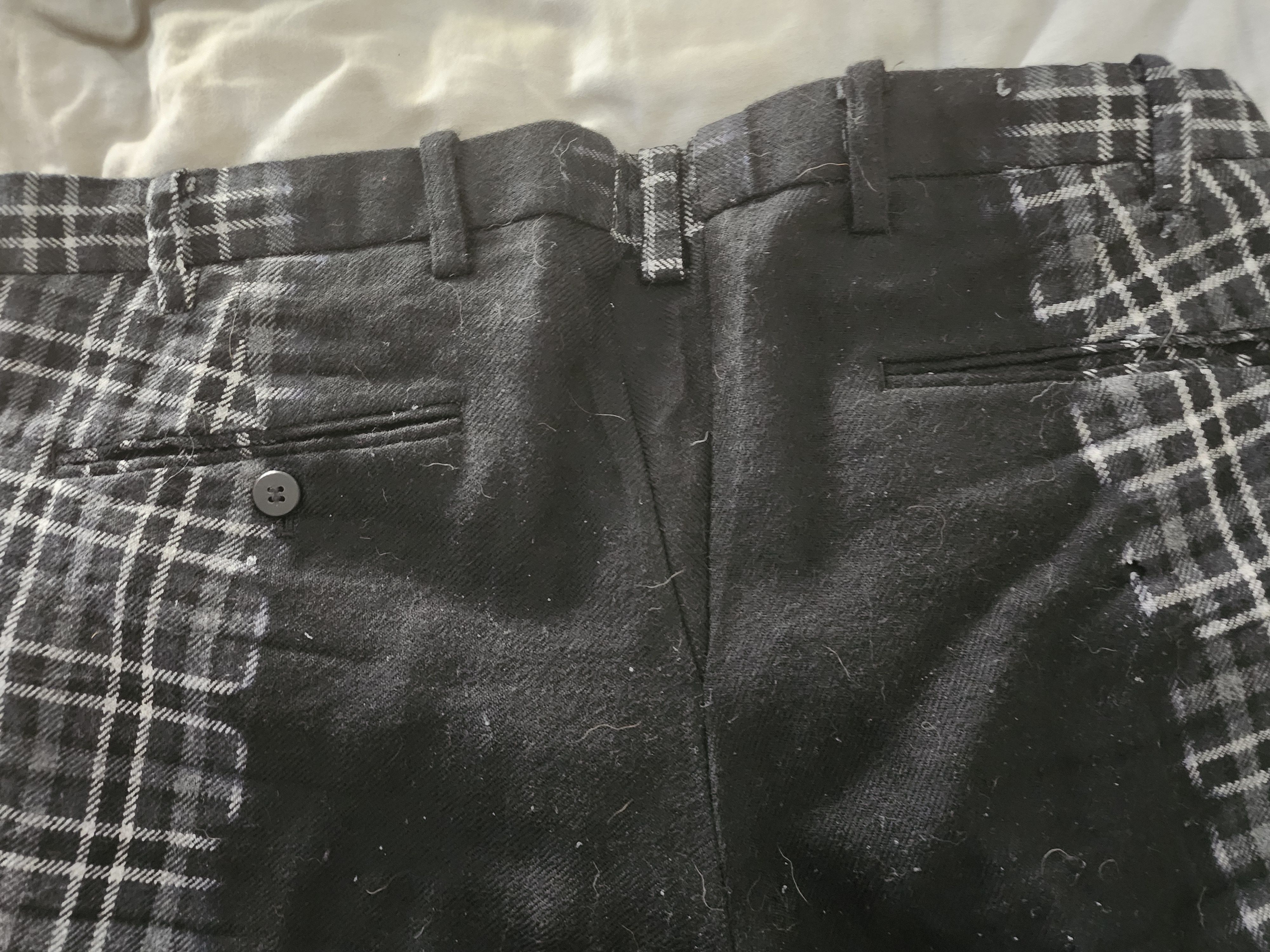 Issey Miyake FADEOUT WOOL PLAID SUIT Size 40R - 5 Thumbnail