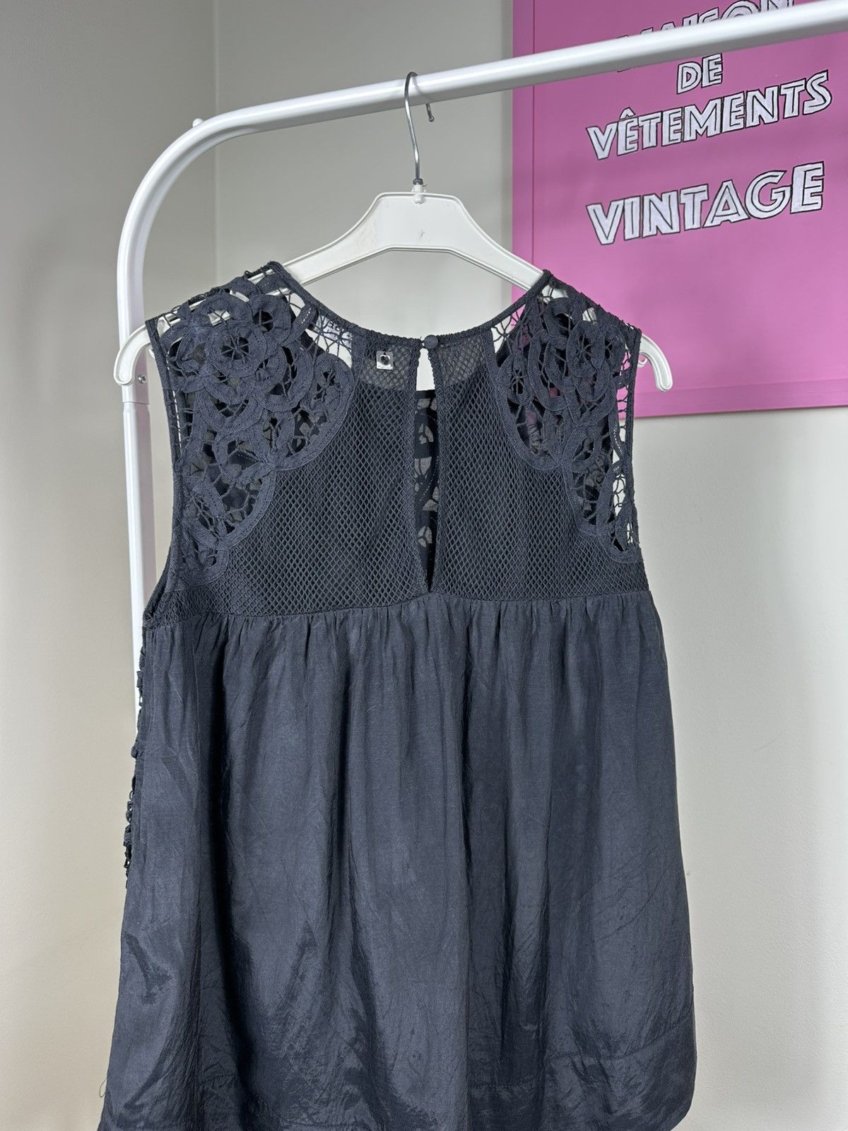 TWINSET Twinset Tank Top Lace Macrame Crochet Size S / US 4 / IT 40 - 13 Thumbnail