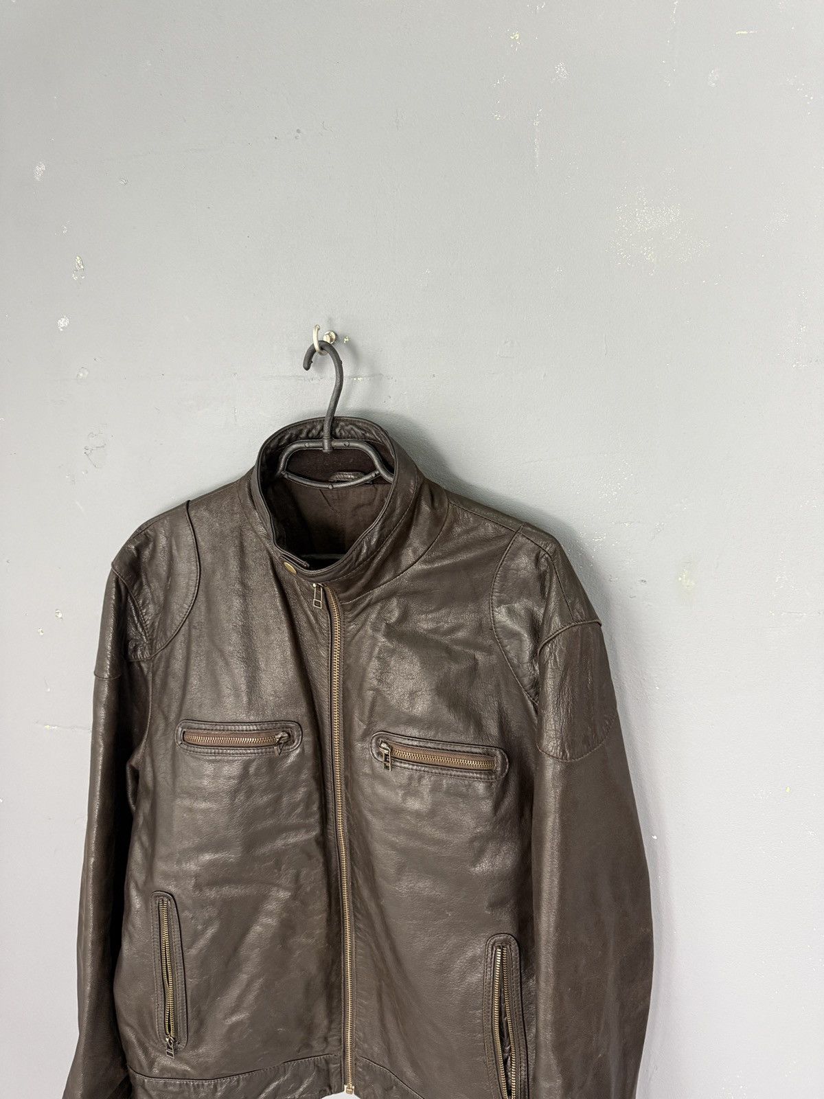 Vintage VINTAGE BROWN LEATHER JACKET Size US M / EU 48-50 / 2 - 4 Thumbnail