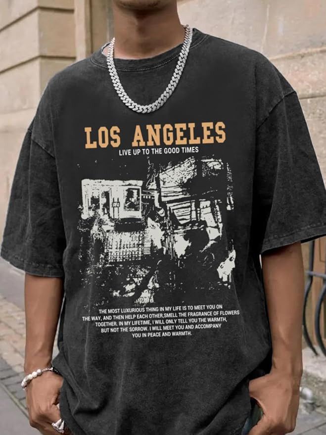 Other LA Vintage Streetwear T-Shirt | Baggy Fit Size US L / EU 52-54 / 3 - 3 Thumbnail