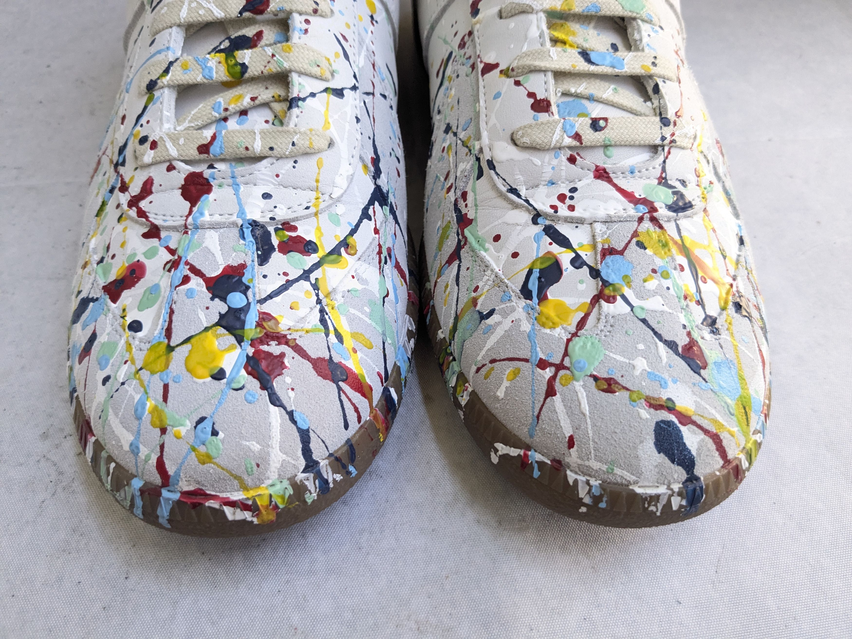 Maison Margiela Maison Margiela GAT Replica Paint Splatter 11.5 44.5 Size US 11.5 / EU 44-45 - 3 Thumbnail
