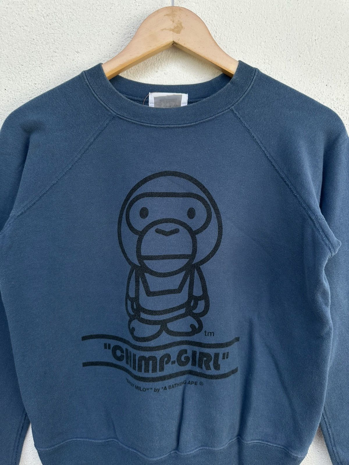 Bape × Vintage Vintage Baby Milo by A Bathing Ape Sweatshirt Size M / US 6-8 / IT 42-44 - 4 Thumbnail