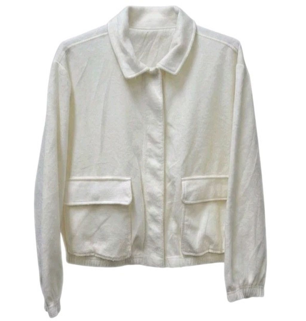Sanctuary Sanctuary Women's Breezy French Terry Beige Jacket Polyester Size M / US 6-8 / IT 42-44 - 1 Thumbnail