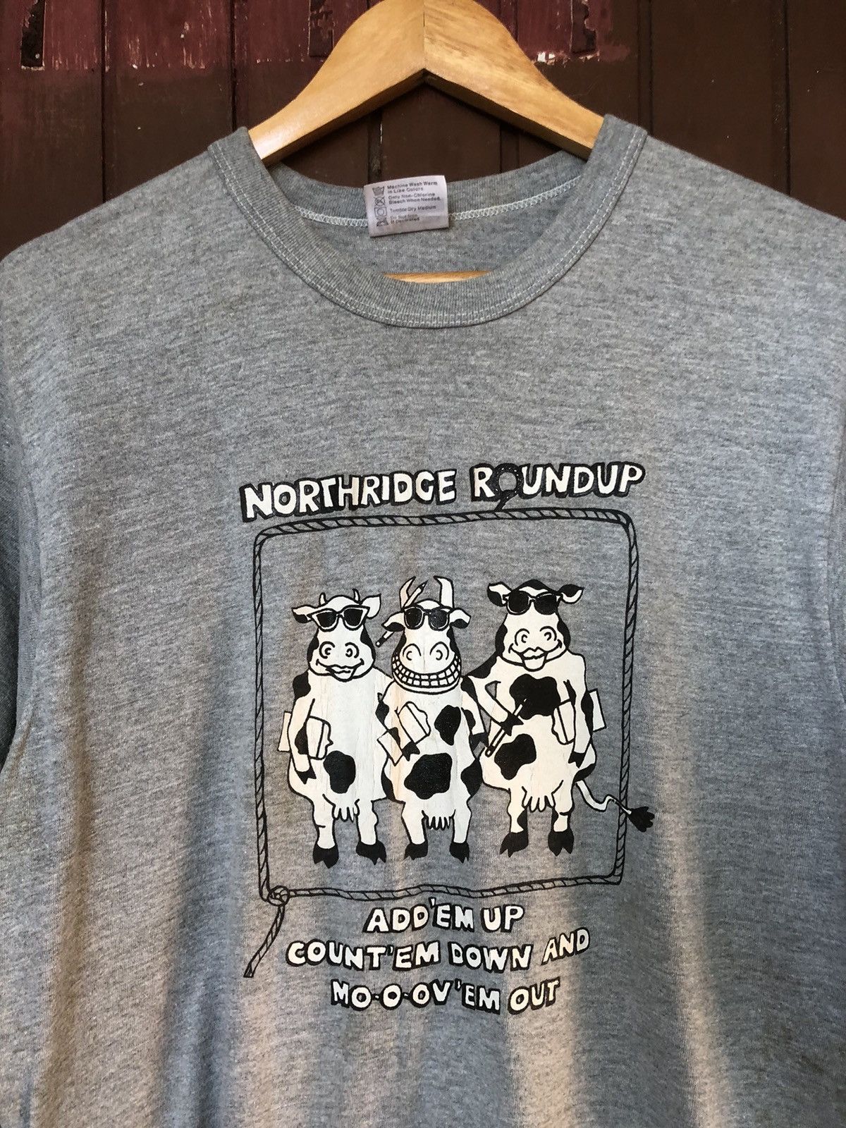 Vintage Vintage 80s Art Northridge Roundup Tshirt Size US M / EU 48-50 / 2 - 2 Thumbnail