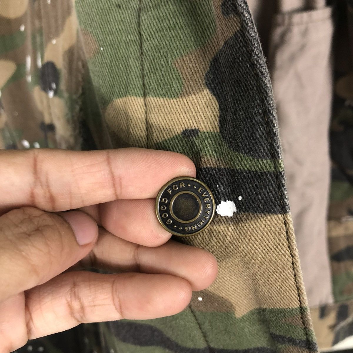 Japanese Brand 🔥BUTTON JACKET CAMOUFLAGE PUNK DESIGN HYPE ACE JAPAN Size US M / EU 48-50 / 2 - 15 Thumbnail