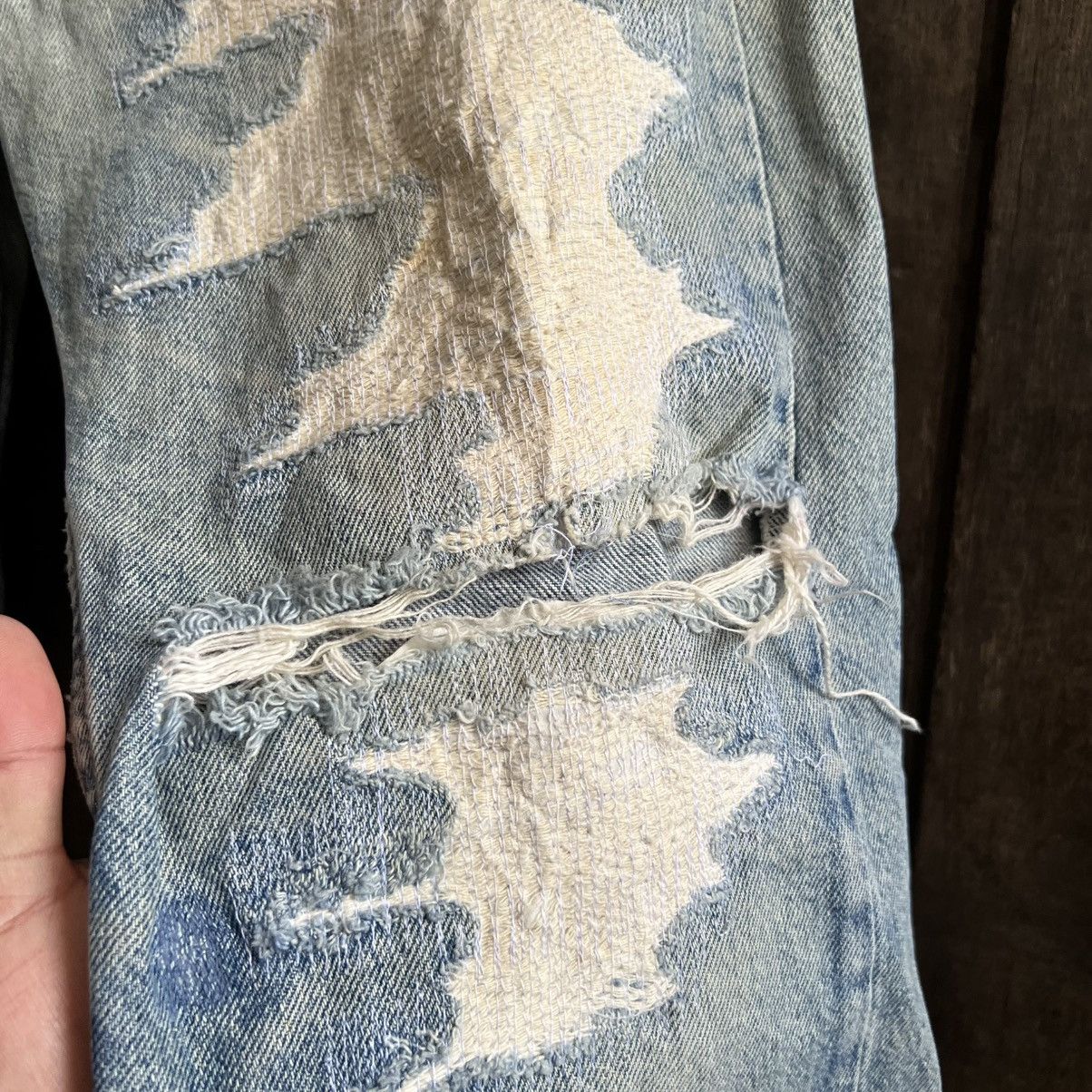 Levi's × Vintage Vintage Levis 505 Distressed Denim Jeans Size US 32 / EU 48 - 4 Thumbnail