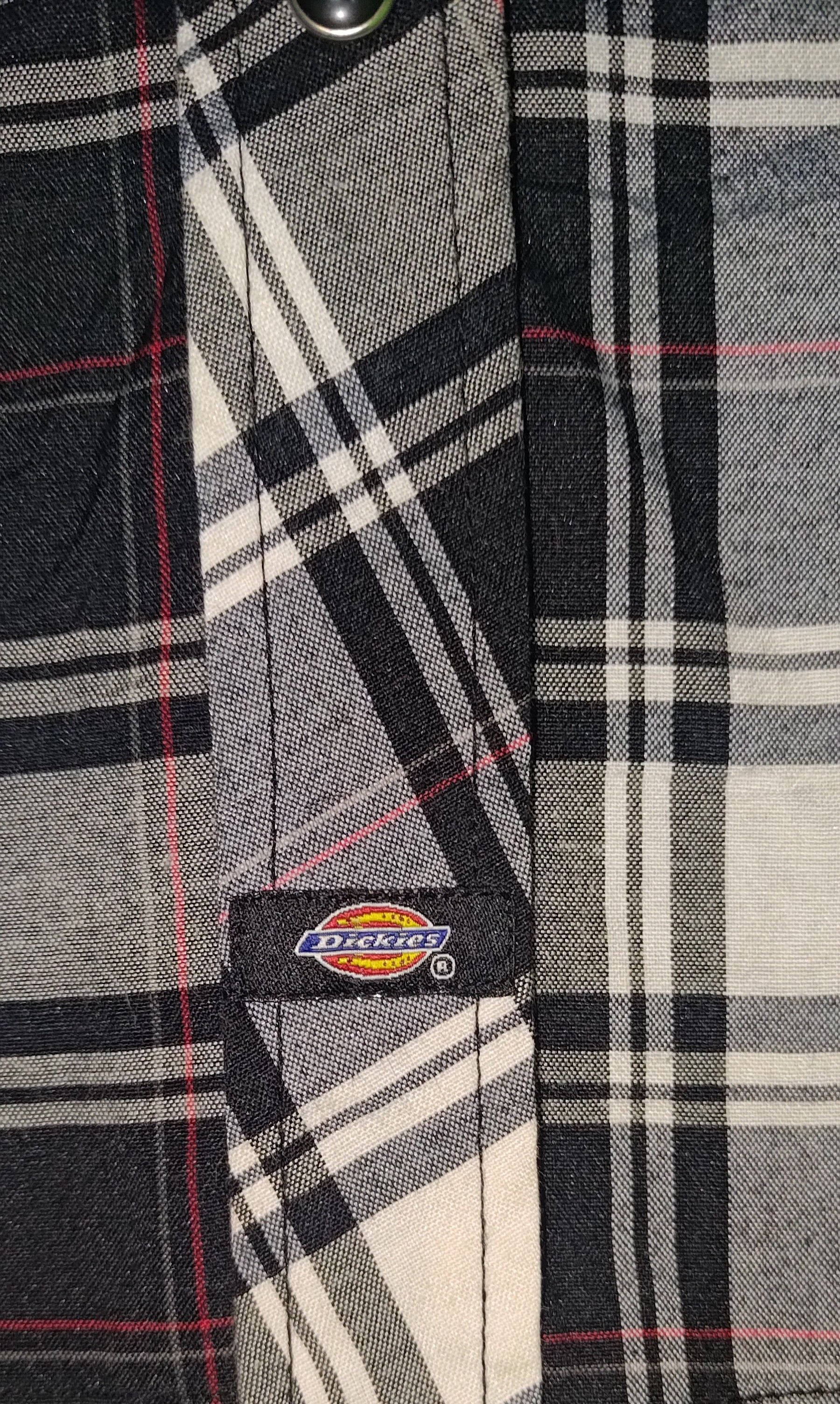 Dickies Dickies Short Sleeve Black Plaid Button Down Shirt Size US L / EU 52-54 / 3 - 5 Thumbnail