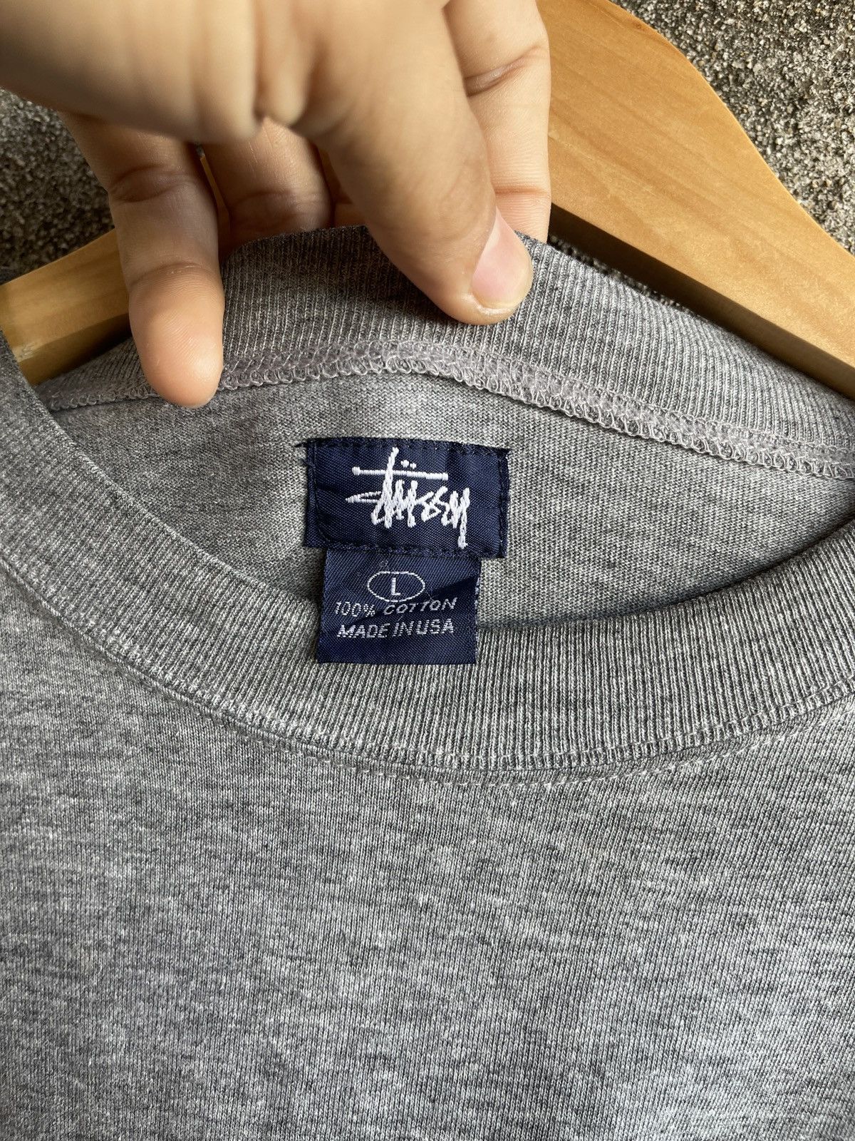Stussy Vintage 90s Sun Faded🔥STUSSY CAMO USA🔥Logo Pocket L/S Tshirt Size US L / EU 52-54 / 3 - 7 Thumbnail