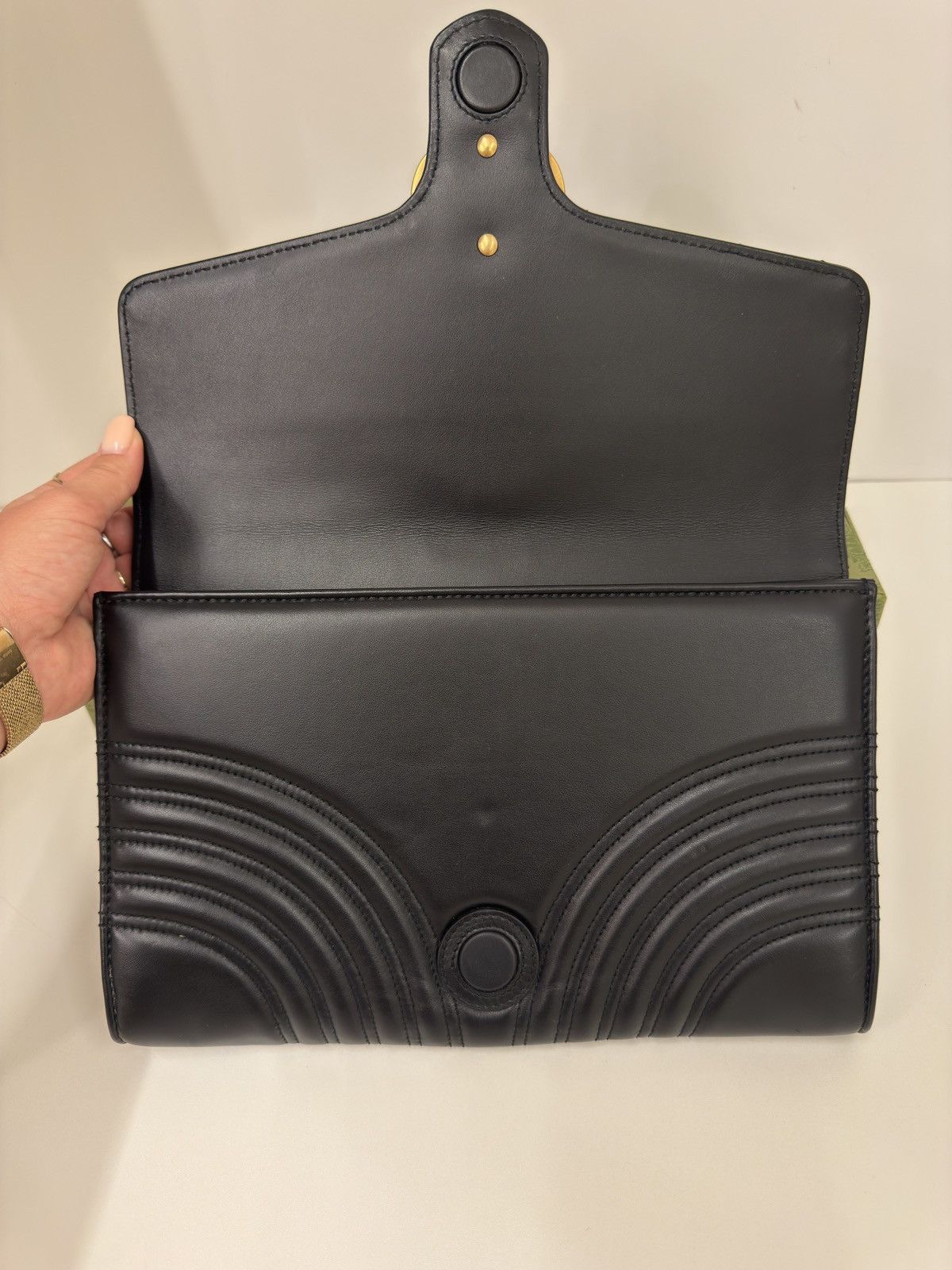 Gucci GUCCI Matelasse GG Marmont Clutch Bag Original luxury Size ONE SIZE - 6 Thumbnail