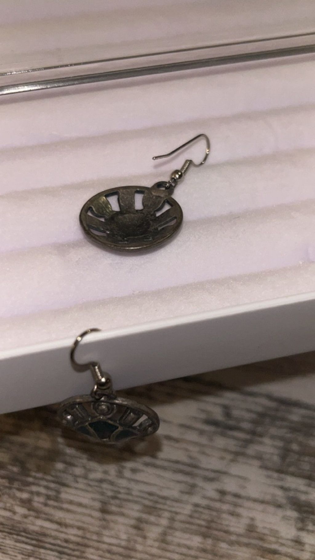 Other Women's Unbranded Silver & Blue Drop Earrings One Size Size ONE SIZE - 1 Preview