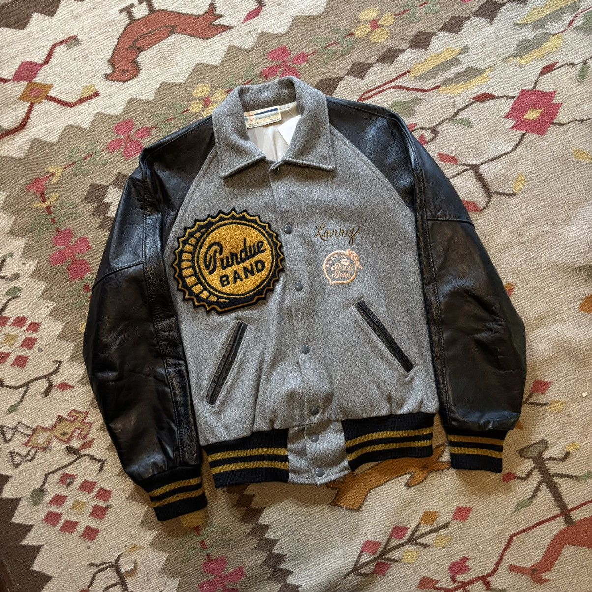 Vintage Vintage 1970s Purdue Chain stitched Old English Wool Varsity Size US M / EU 48-50 / 2 - 2 Thumbnail