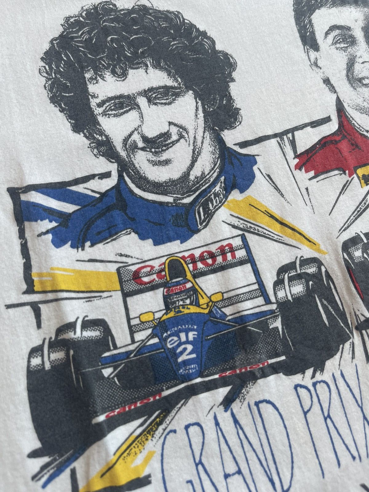 Vintage Vintage 90s Grand Prix de France Magny-Cours F1 T-Shirt Size US XL / EU 56 / 4 - 4 Thumbnail