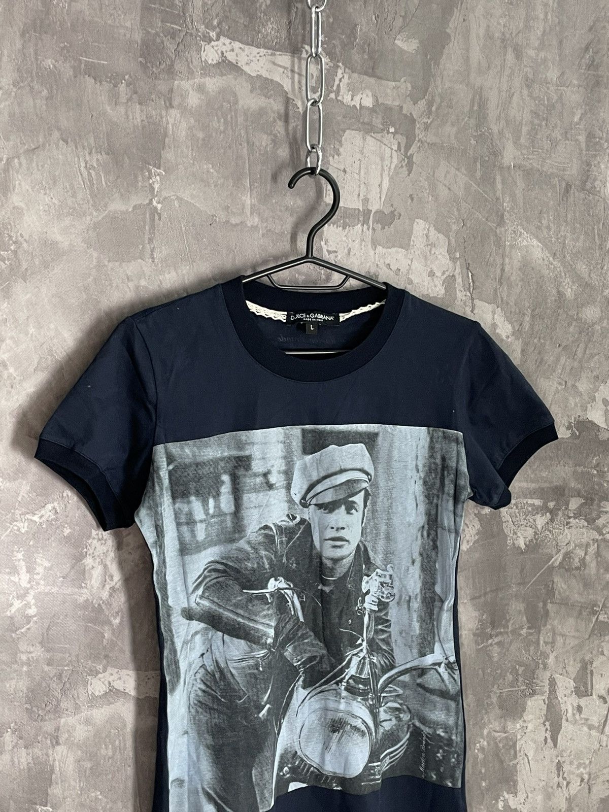 Dolce & Gabbana Dolce & Gabbana D&G Marlon Brando Overprint Y2K T shirt Size L / US 10 / IT 46 - 6 Thumbnail