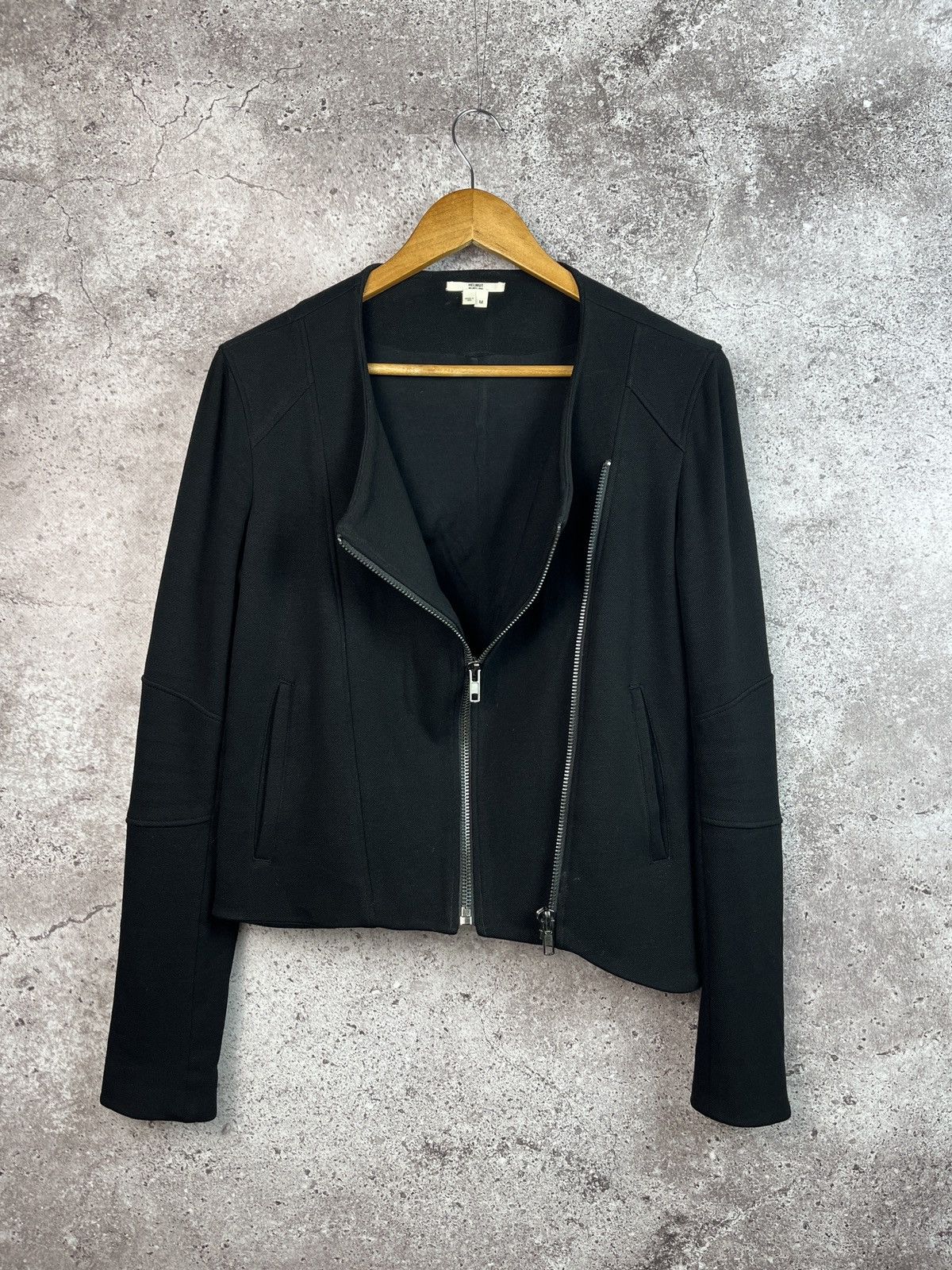 Helmut Lang Asymmetrical Biker Jacket Size M / US 6-8 / IT 42-44 - 1 Thumbnail