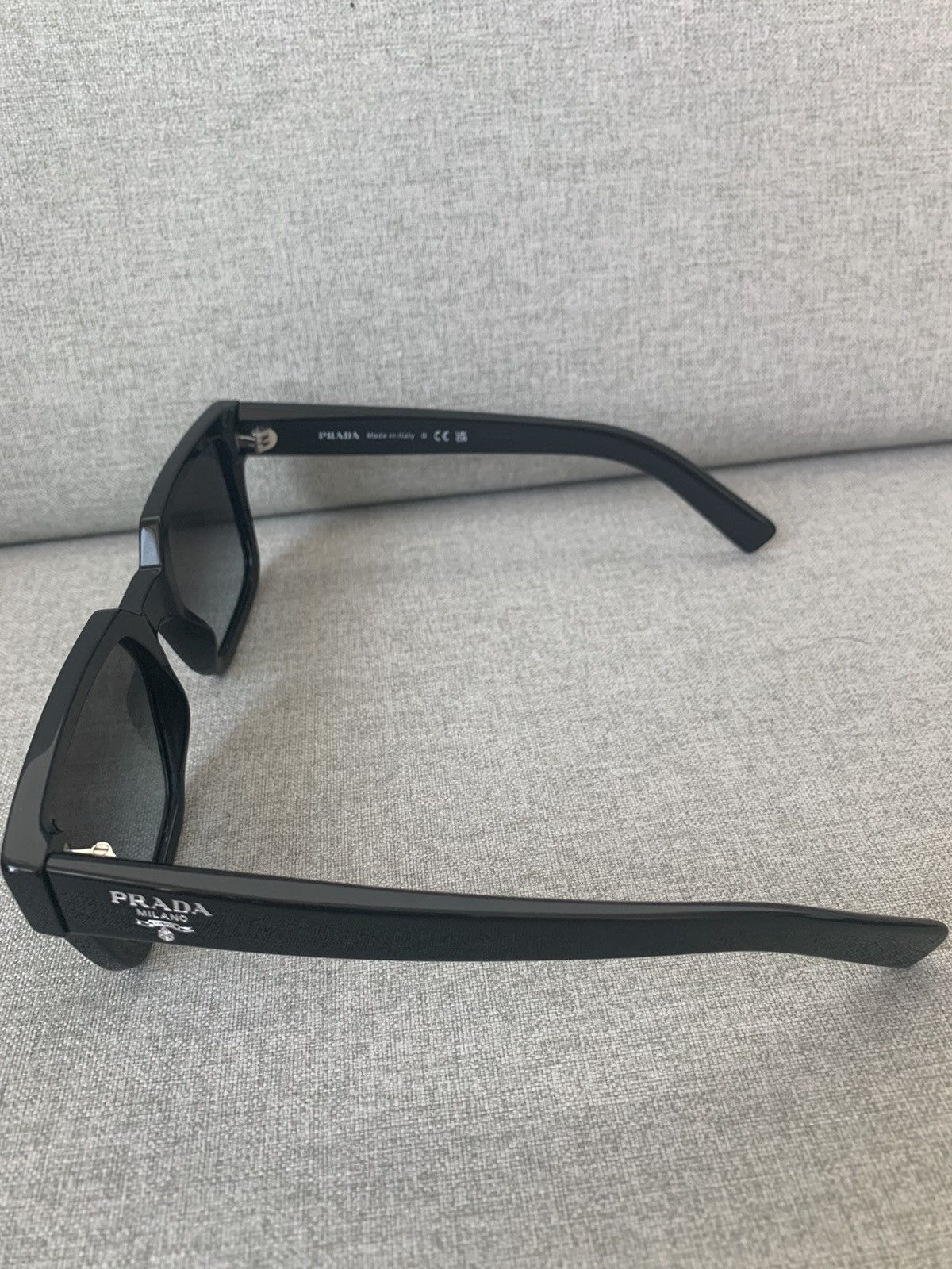 Prada Prada Black Square Sunglasses Size ONE SIZE - 8 Thumbnail
