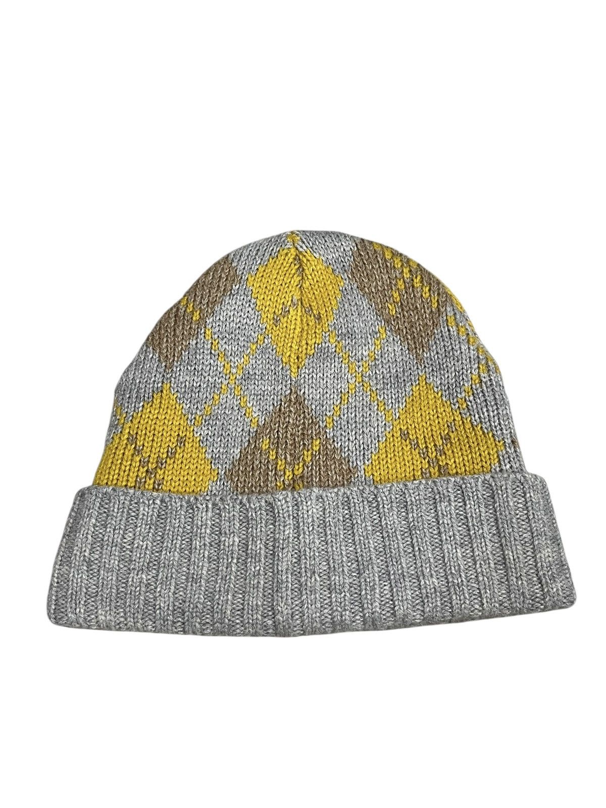 JW Anderson × Uniqlo JW Anderson x Uniqlo Heattech Argyle Beanie - One Size Size ONE SIZE - 4 Thumbnail