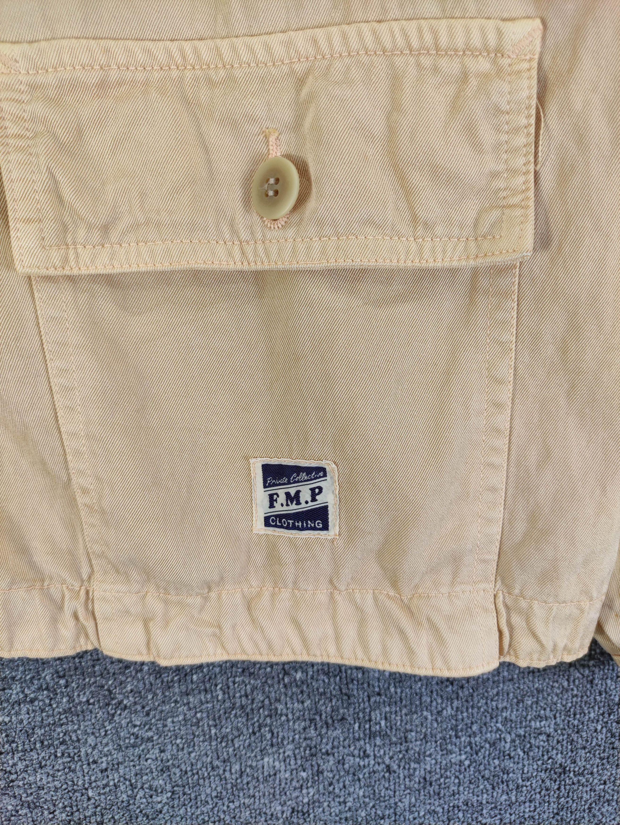 Japanese Brand Vintage F.M.P Light Jacket Pocket Back And Front Button Up Size US L / EU 52-54 / 3 - 8 Thumbnail