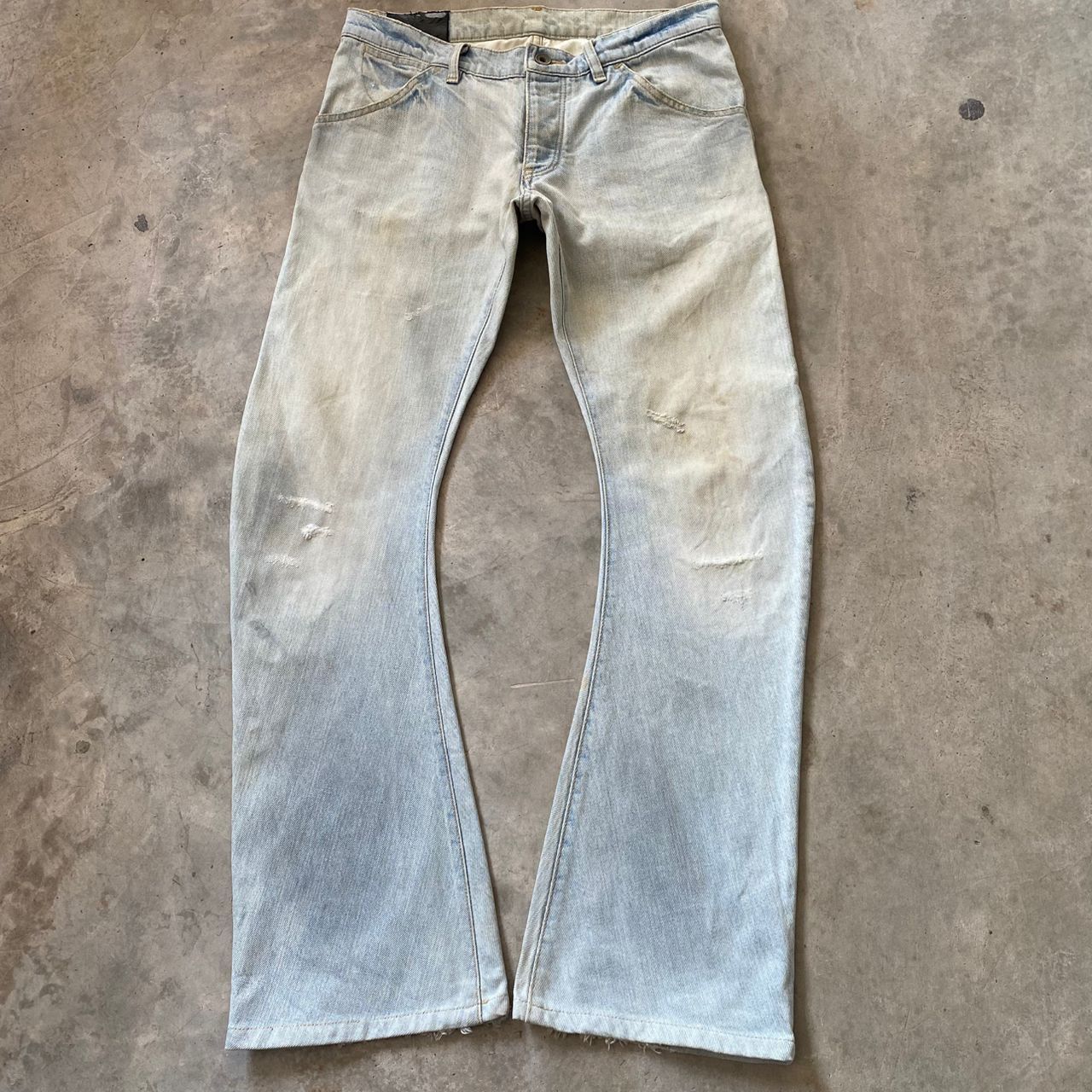 Attachment Vintage Attachment Japanese Brand Distressed Flare Denim Size US 30 / EU 46 - 3 Thumbnail