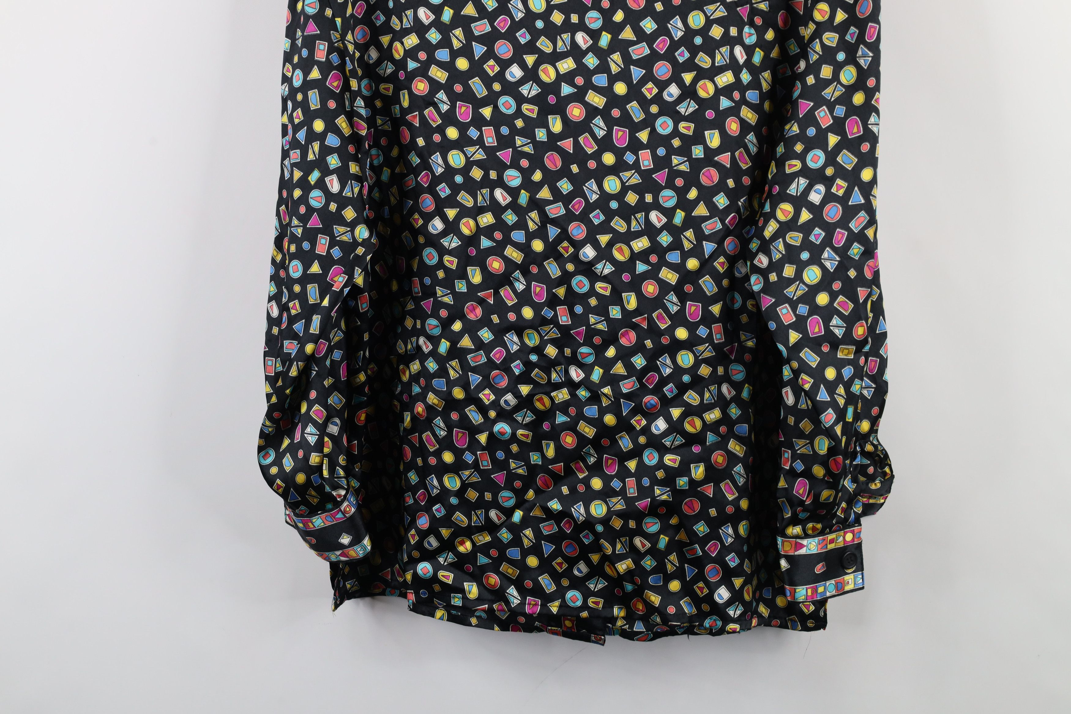 Vintage Vintage 90s Streetwear Geometric Polyester Button Shirt Size M / US 6-8 / IT 42-44 - 10 Thumbnail