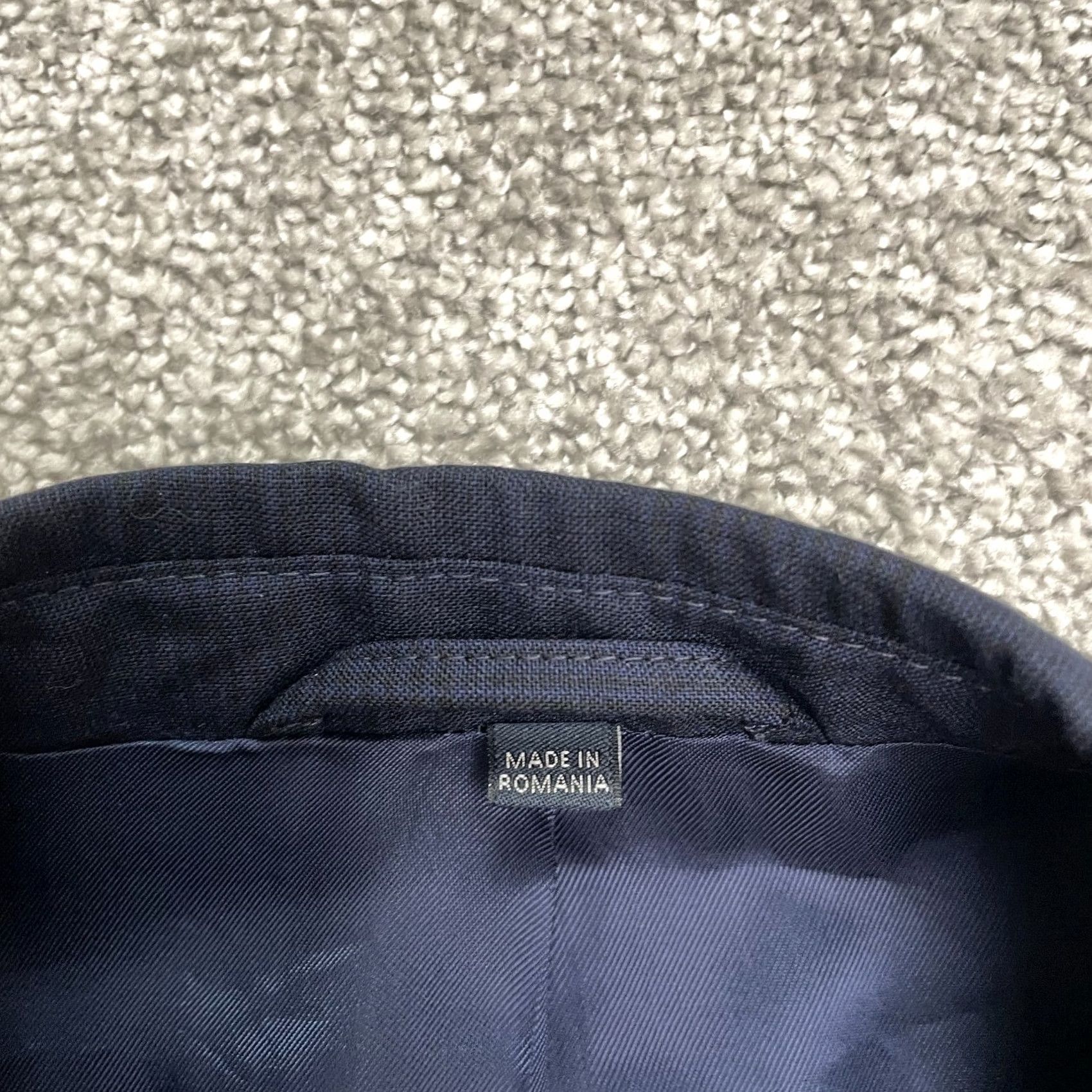 Hackett Hackett London Mens Blazer Suit Jacket 38R Navy Blue Plaid Wool Premium May Fair Size 38R - 4 Thumbnail