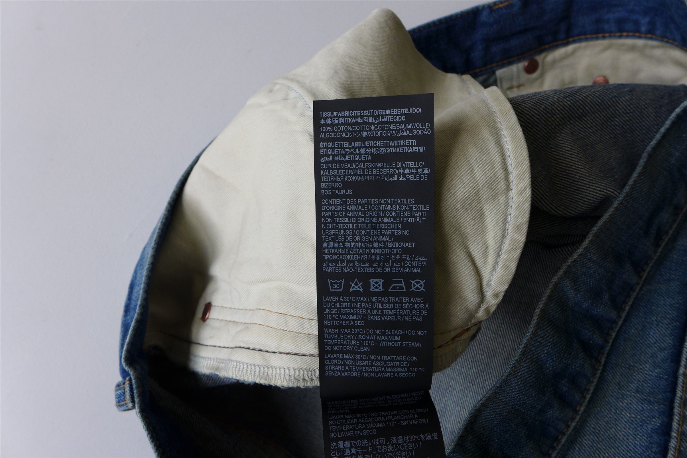 Saint Laurent Paris Saint Laurent D34 Mick Jeans -- Authentic Vintage Blue Denim Size US 32 / EU 48 - 17 Thumbnail