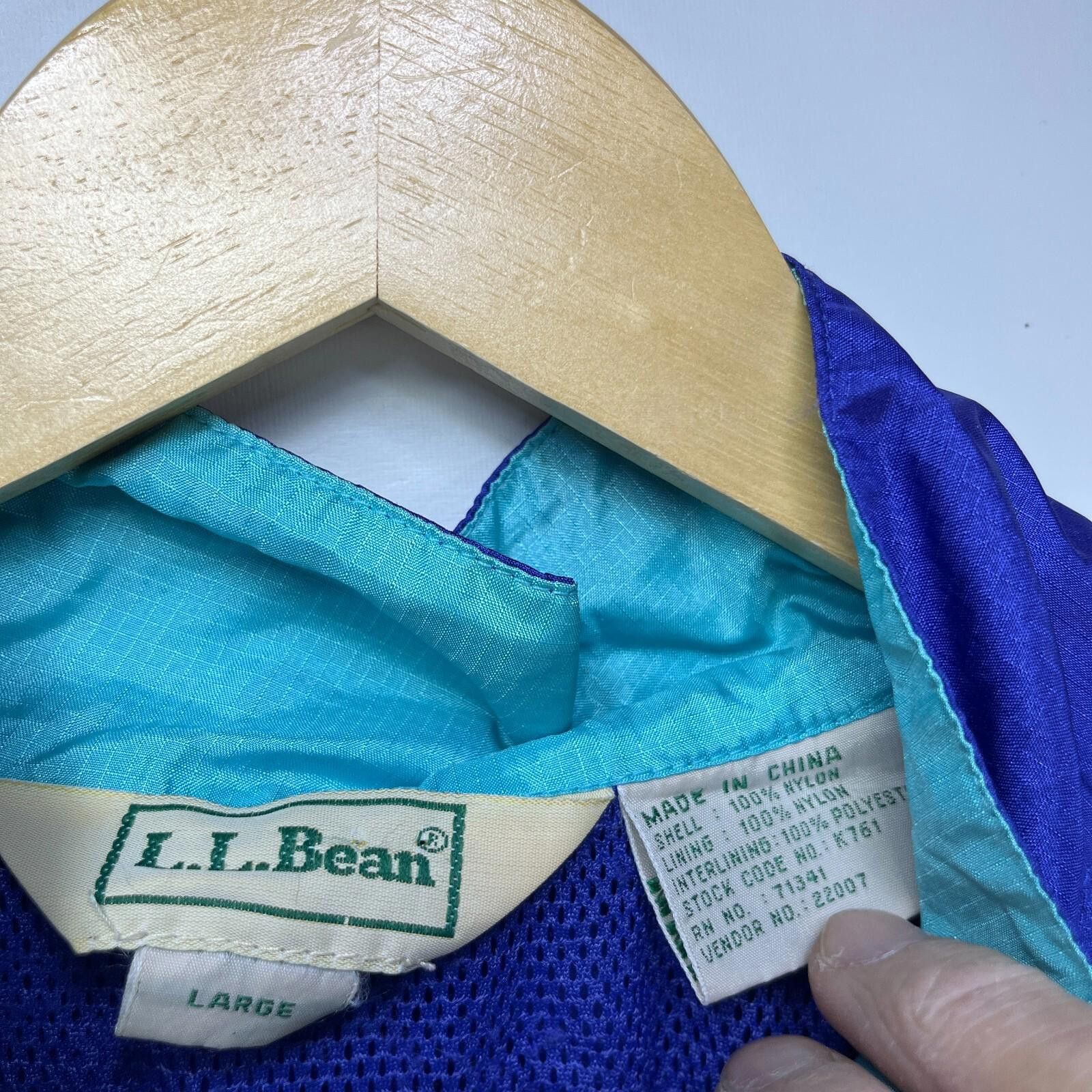 L.L. Bean Vintage 90s LL Bean Anorak Windbreaker Jacket Large Size US L / EU 52-54 / 3 - 5 Thumbnail