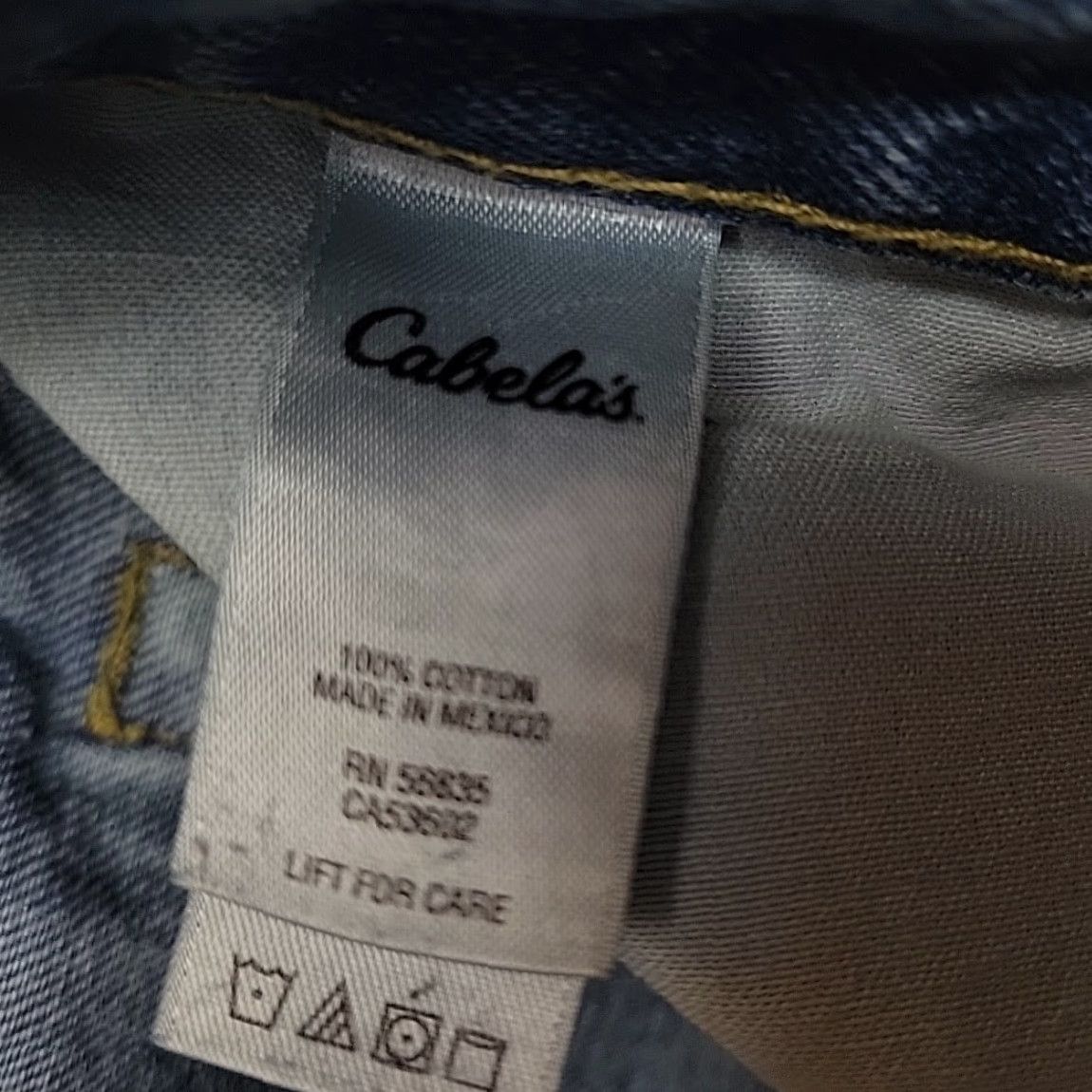 Vintage VINTAGE Cabela's Jeans Mens 34x30 Blue Denim Straight Leg 100% Cotton Size US 34 / EU 50 - 5 Thumbnail