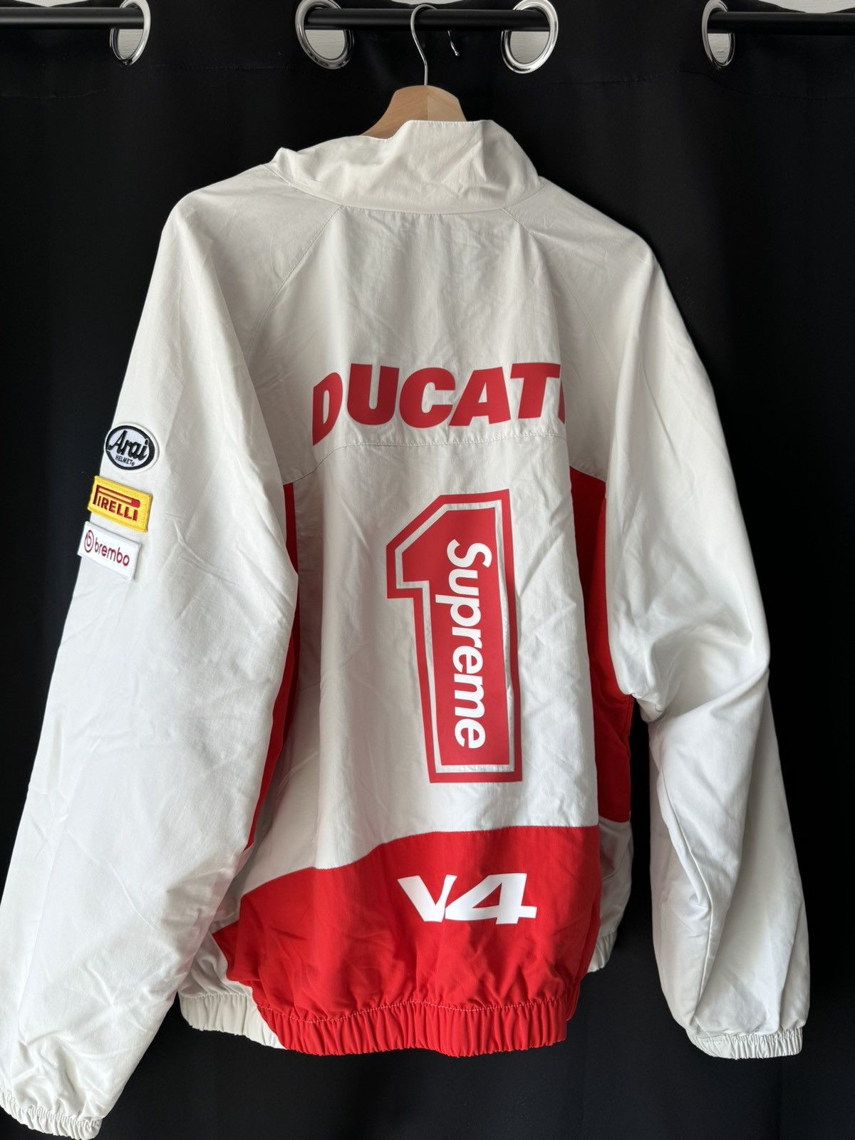 Supreme Ducati Track Jacket Black Men's - SS24 - US