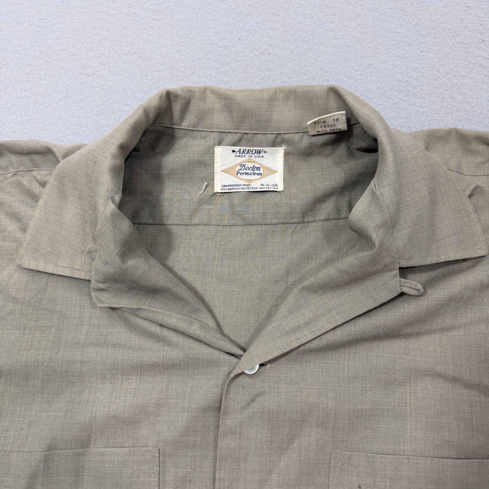 Vintage Vintage Arrow Decton Perma Iron Loop Collar Shirt Medium 50s Size US M / EU 48-50 / 2 - 4 Thumbnail