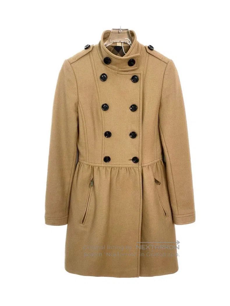 Burberry Burberry Women's Wool Blend Trench Coat. Size US S / EU 44-46 / 1 - 1 Thumbnail