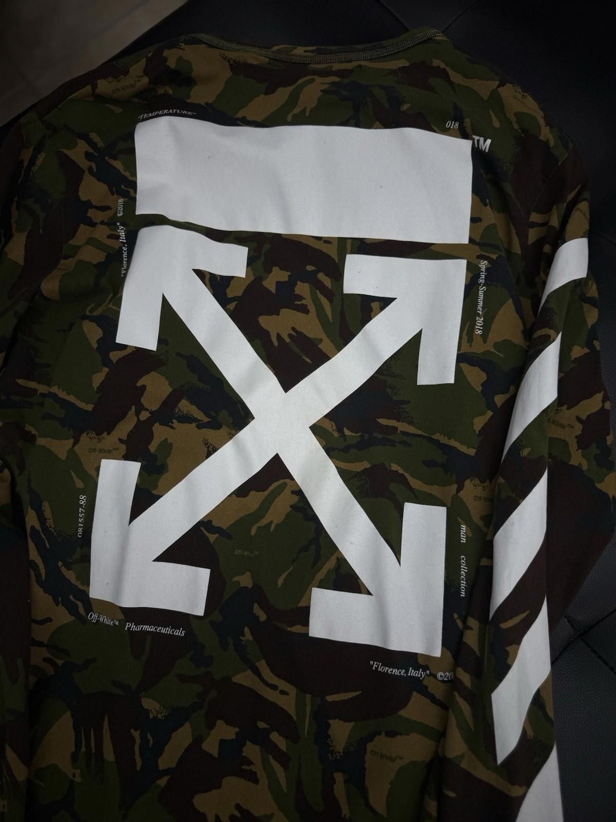 Off-White Off White Camouflage Long Sleeve Tshirt Size XL “Temperature Size US XL / EU 56 / 4 - 7 Thumbnail