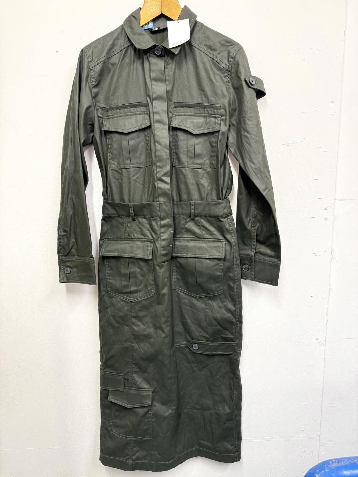 Zara Zara Women's Long Sleeve Military Style Dress Size M / US 6-8 / IT 42-44 - 1 Thumbnail